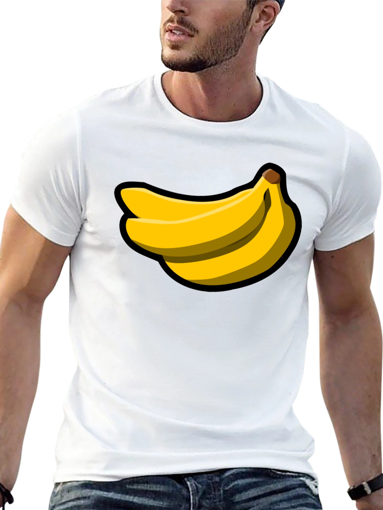 Banana Graphic Black T-Shirt - Fruit Lover Tee