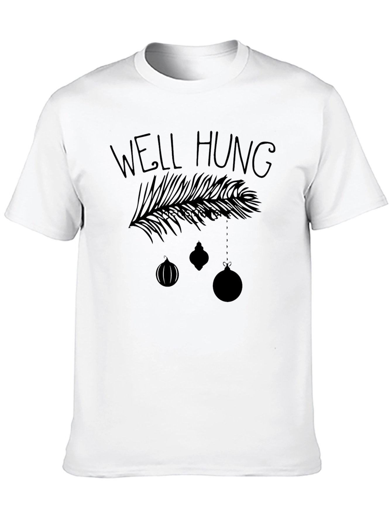 Well Hung Christmas T-Shirt - Holiday Humor