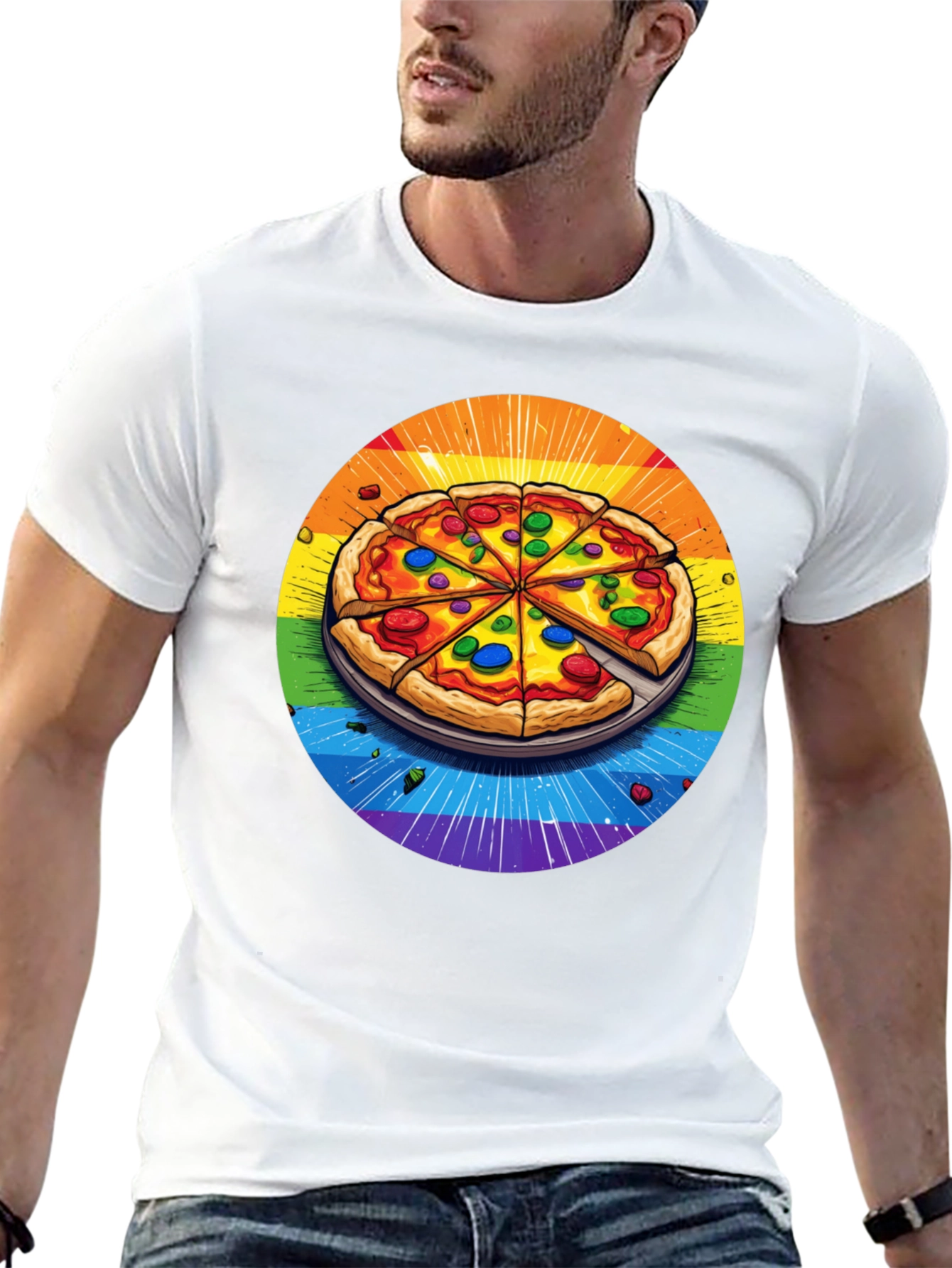 Rainbow Pizza T-Shirt