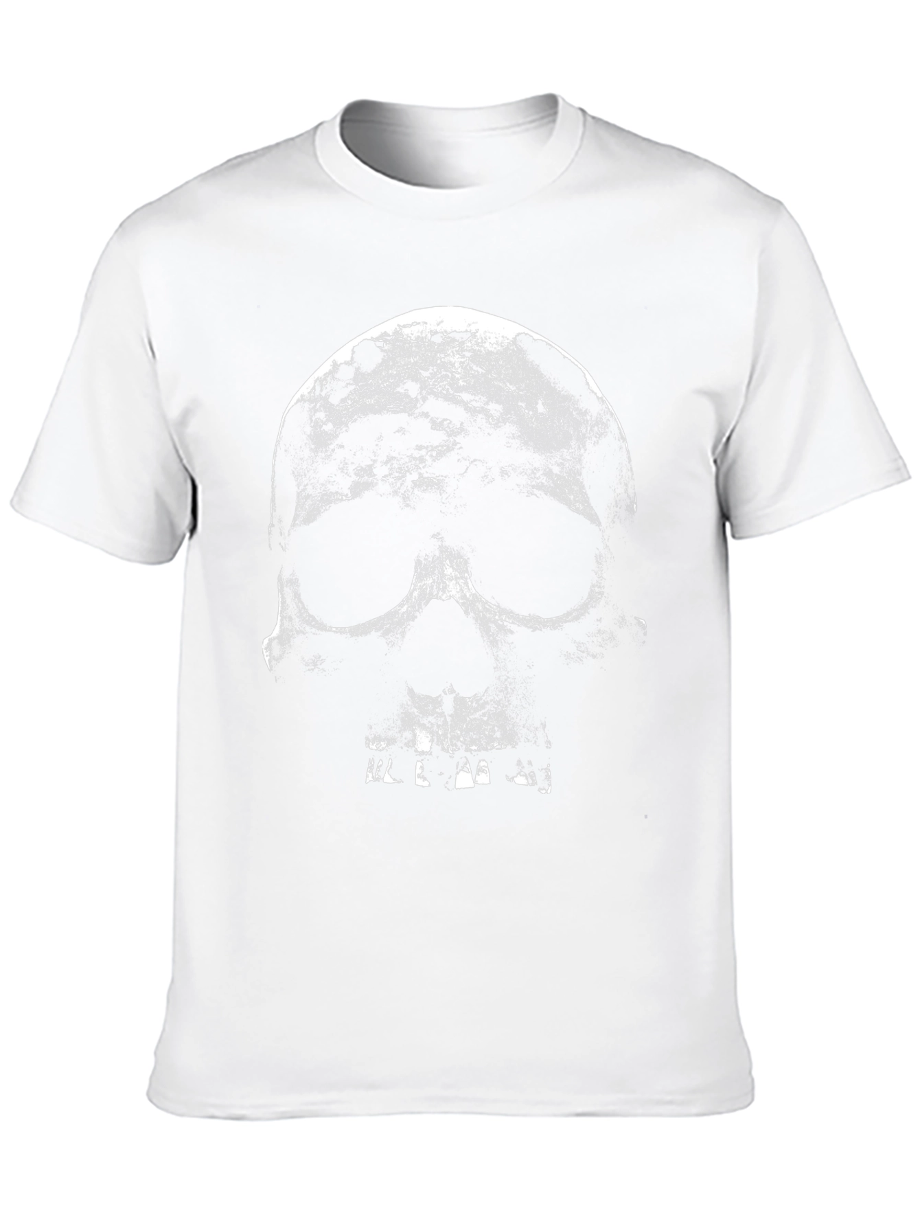 Skull Graphic Print Mens Black T-Shirt