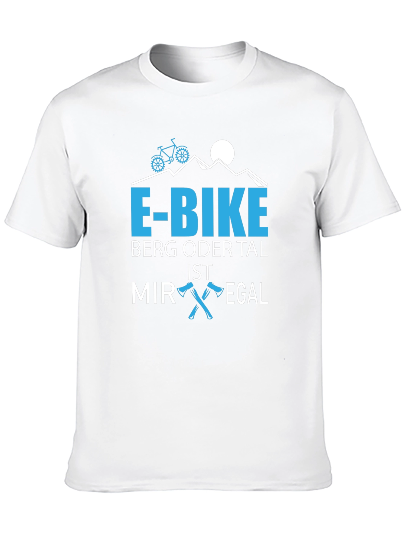 E-Bike Berg Oder Tal T-Shirt Mountain Bike Shirt