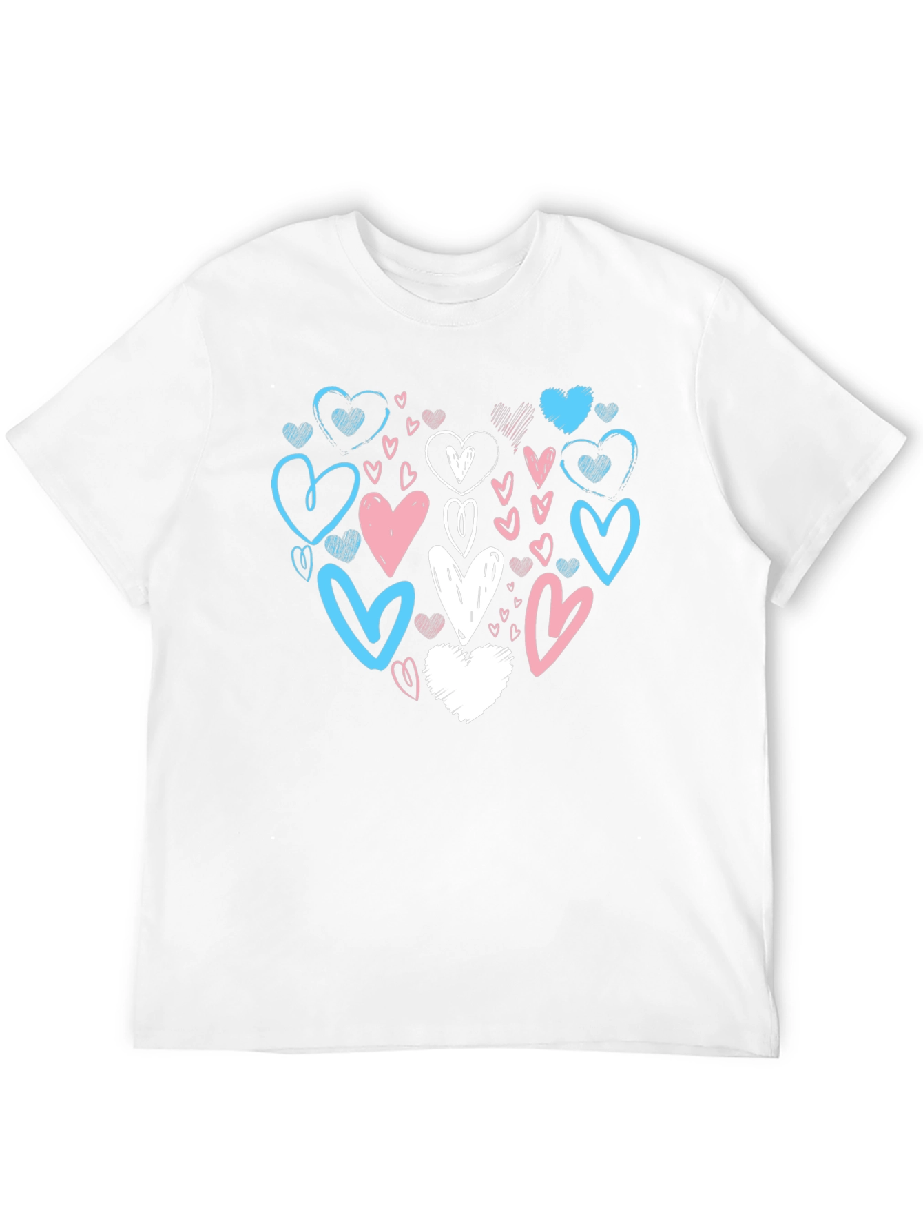 Heart Scribble Trans Pride T-Shirt