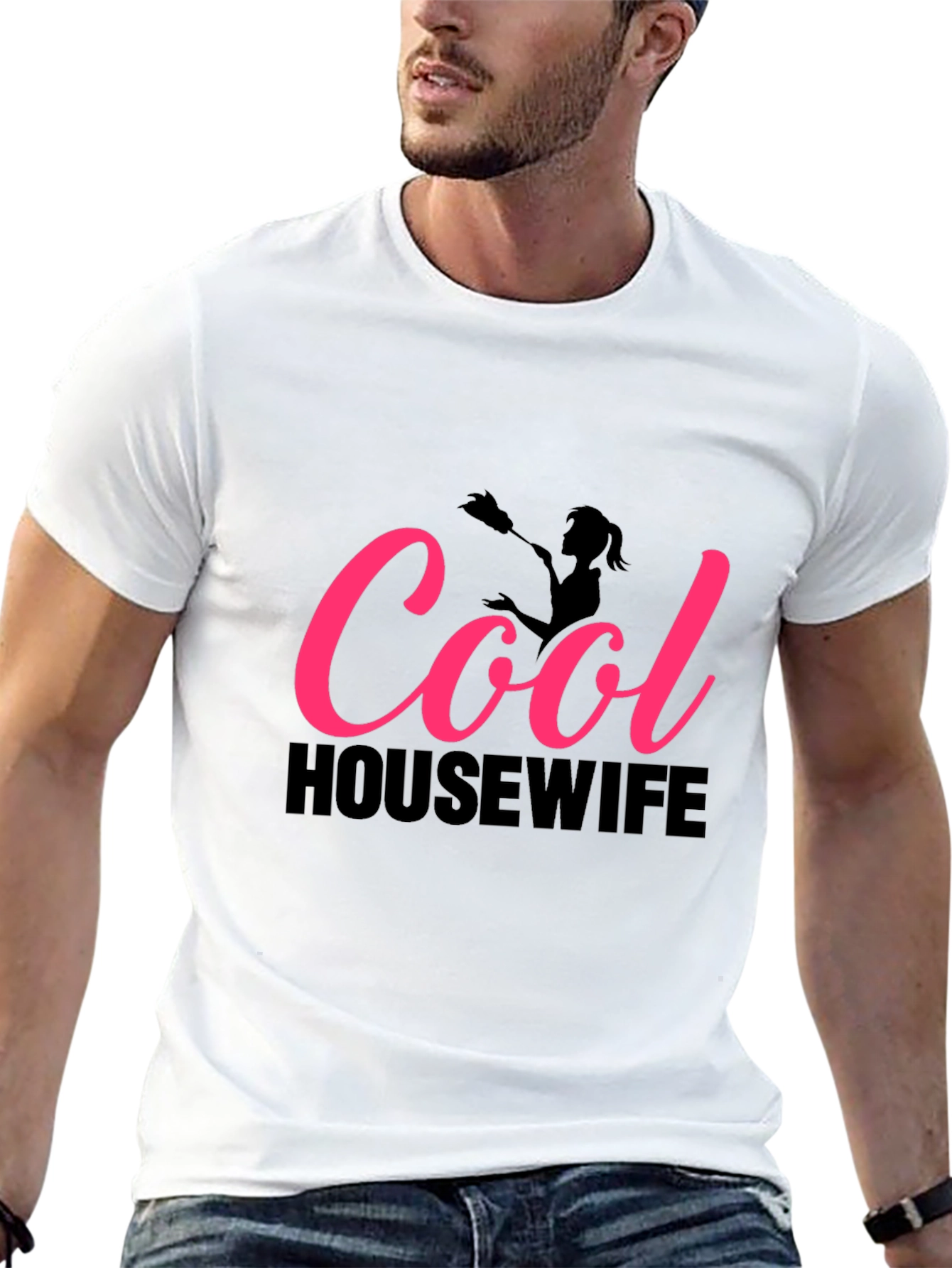 Cool Housewife Graphic Tee - Black T-Shirt