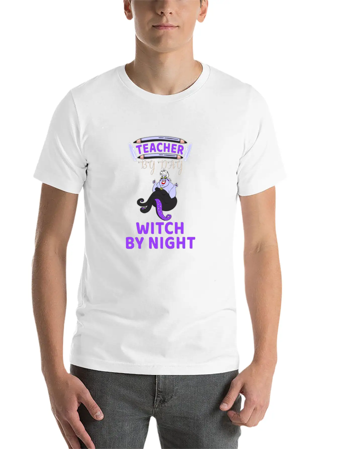 Teacher Witch By Night Essential Unisex Summer Tee – Soft Cotton Casual Fit