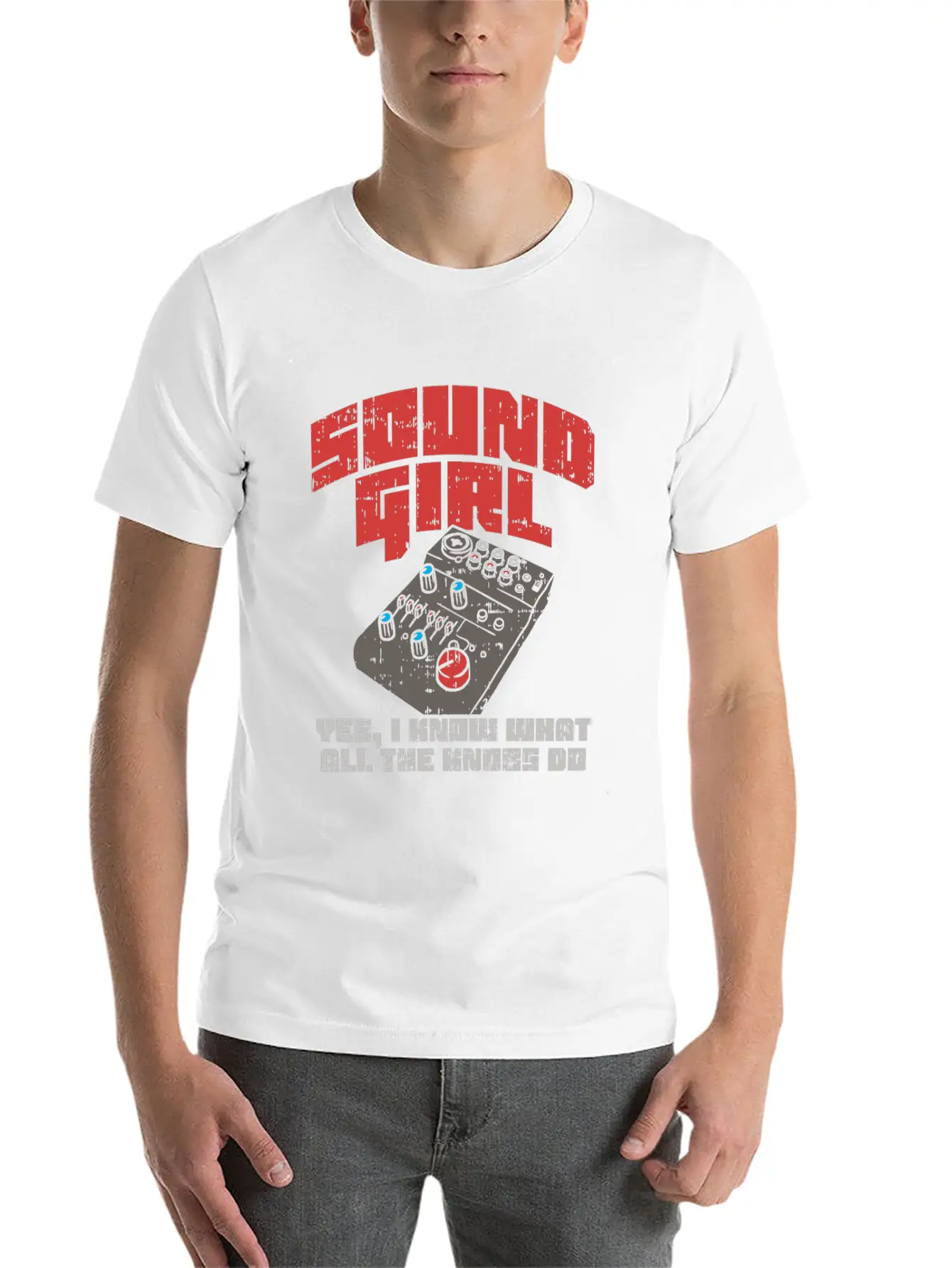 Techno Audio Engineer T Shirt Dj Woman Gift Idea Unisex Short Sleeve Soft Cotton T-Shirt – Casual Everyday Wear