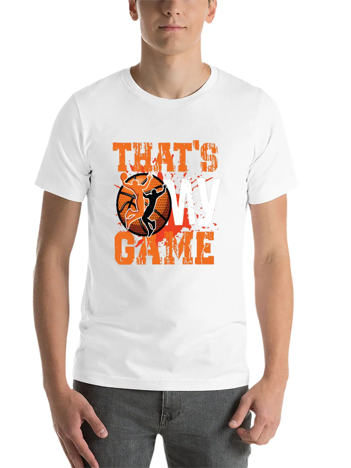 That S My Game Basketball Unisex Short Sleeve Soft Cotton T-Shirt – Casual Everyday Wear