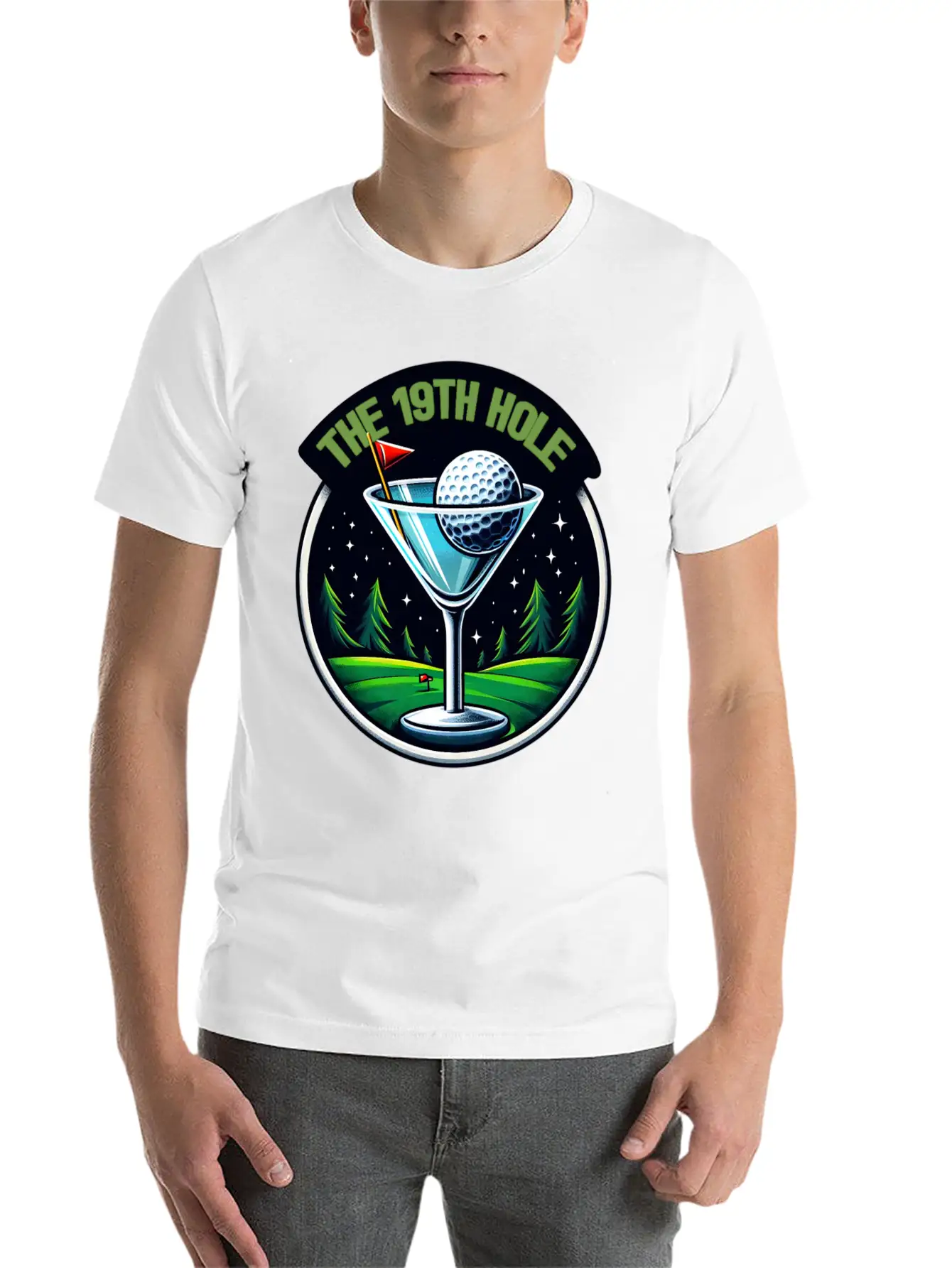 The 19th Hole Golfer Golfing Golf Course Essential Unisex Summer Tee – Soft Cotton Casual Fit