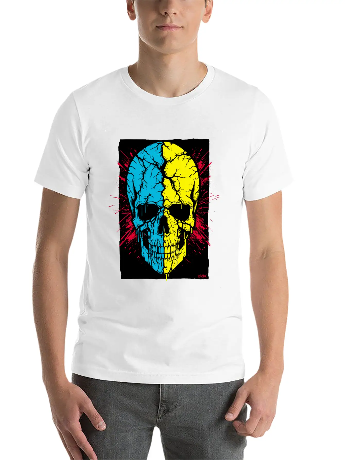 The Cracked Skull Of Revenge Unisex Short Sleeve Soft Cotton T-Shirt – Casual Everyday Wear