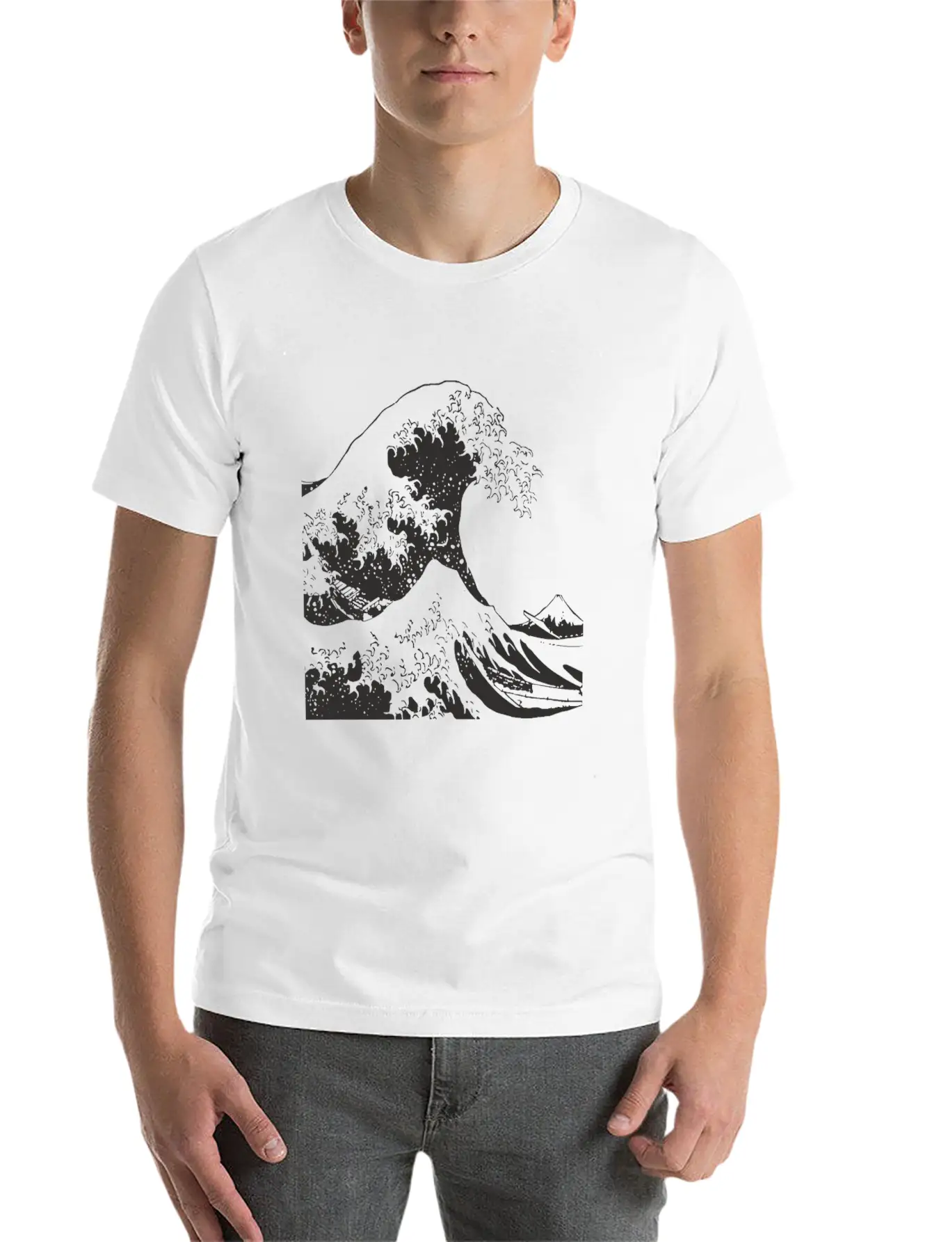 The Great Wave Off Kanagawa Retro Japanese Ocean Essential Unisex Summer Tee – Soft Cotton Casual Fit
