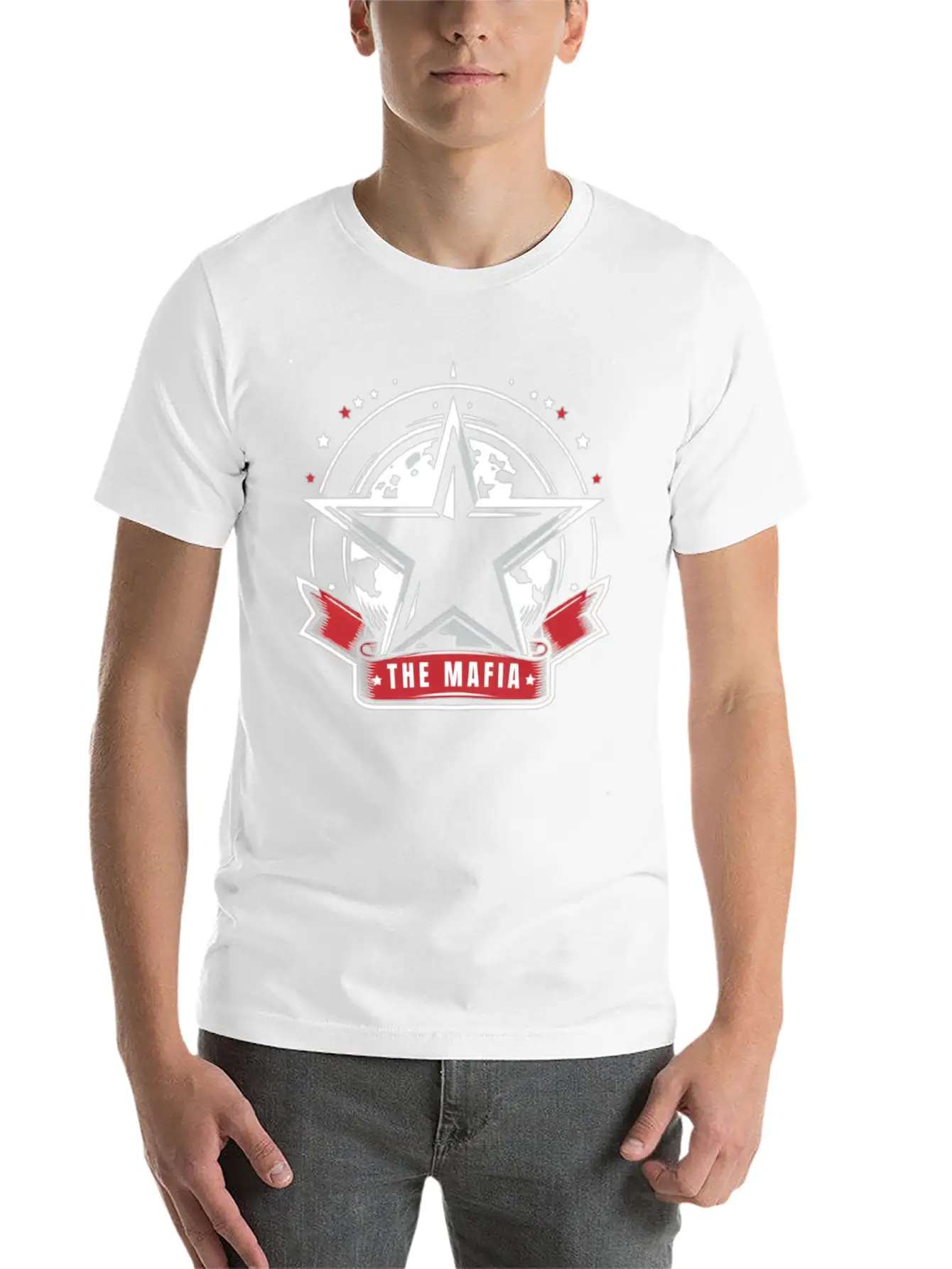 THE MAFIA Logos Basic Graphic T-Shirt – Daily Comfort In Soft Cotton