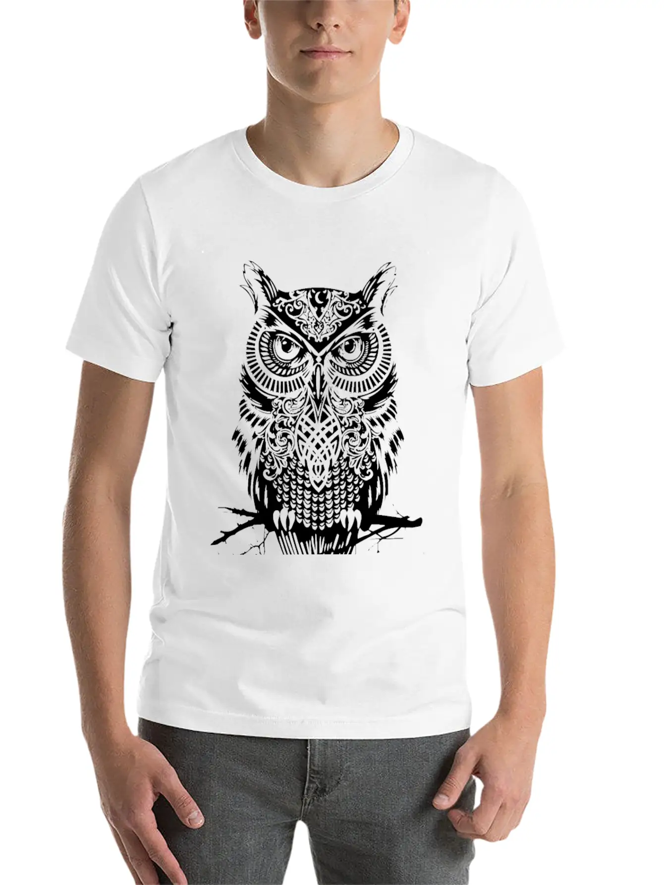 The Owl Comfortable Minimalist Graphic Tee – Summer Style Essential