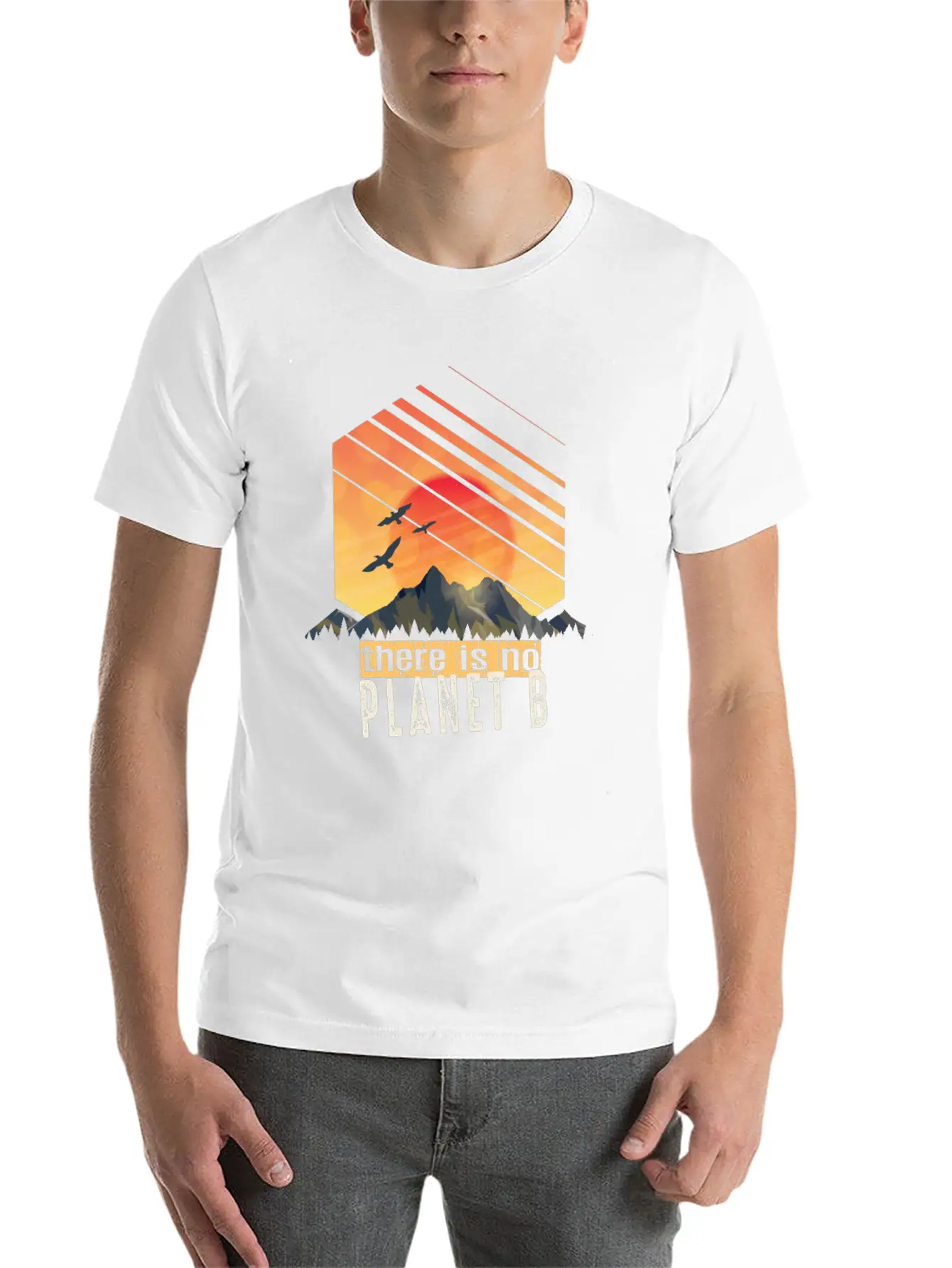 Thereis No Planet B, Climate Change Stylish Everyday T-Shirt – Unisex Basic Cotton Tee