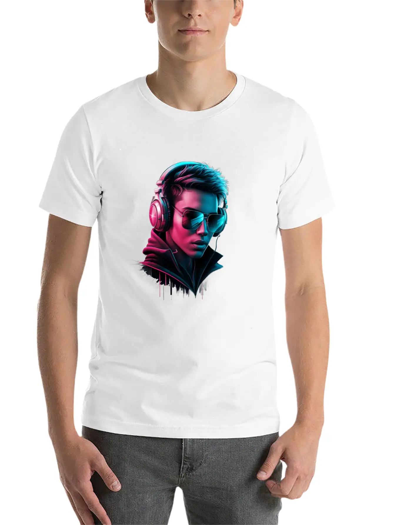 This Is A Striking Digital Illustration! The Vibra Stylish Everyday T-Shirt – Unisex Basic Cotton Tee