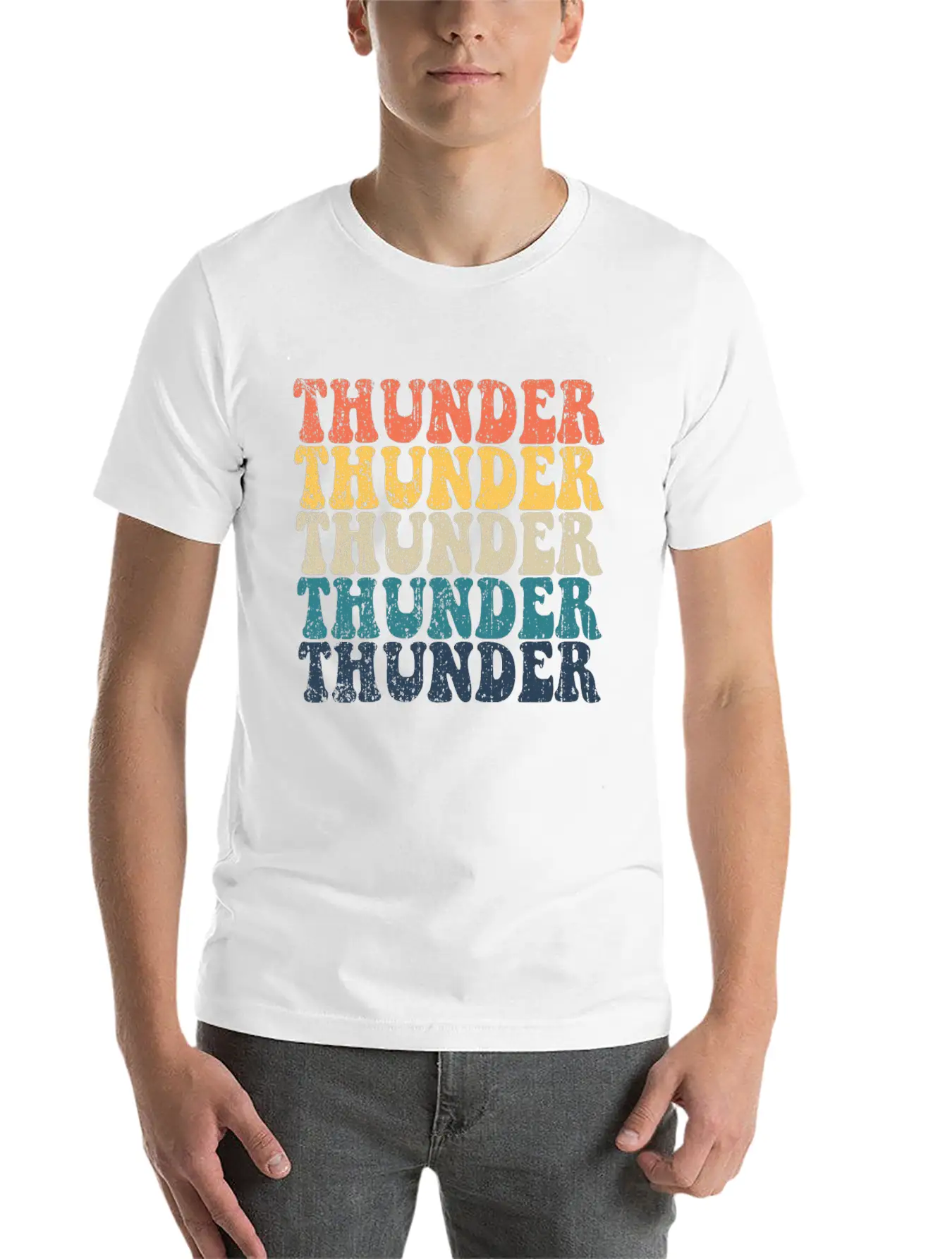 Thunder High School Thunder Sports Retro Thundervi Timeless Short Sleeve Tee – Comfy And Minimalist Design