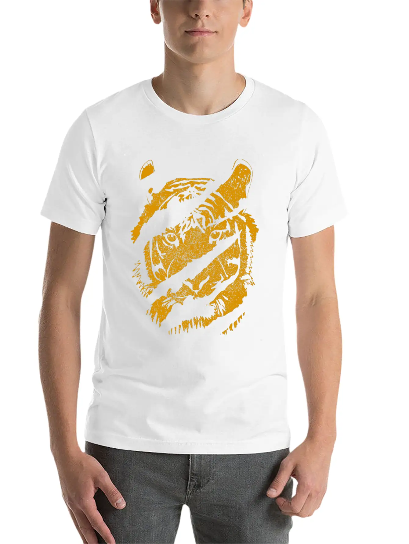 Tiger Unisex Casual T-Shirt – Clean Design For Daily Comfort