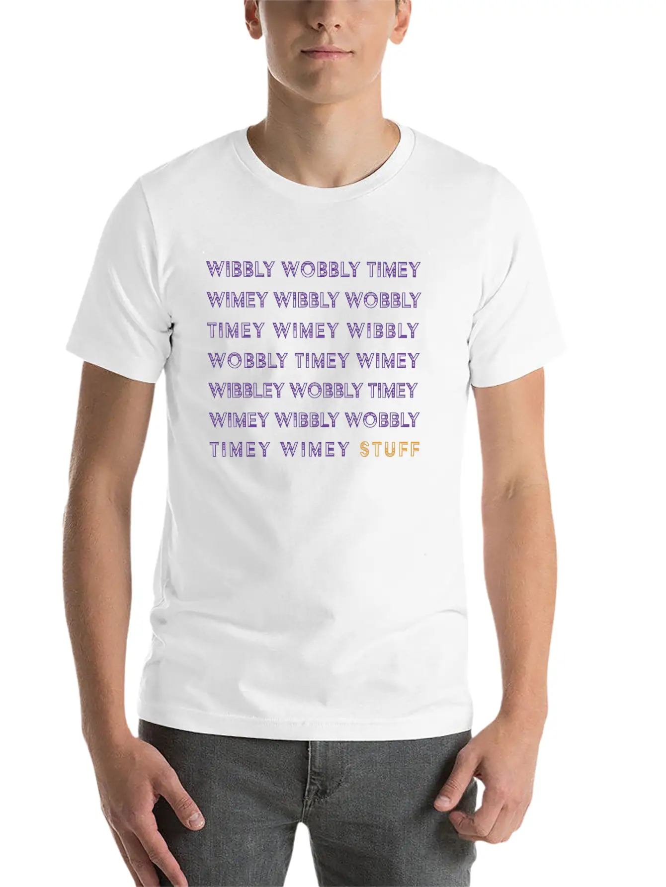 Timey Wimey Unisex Short Sleeve Soft Cotton T-Shirt – Casual Everyday Wear