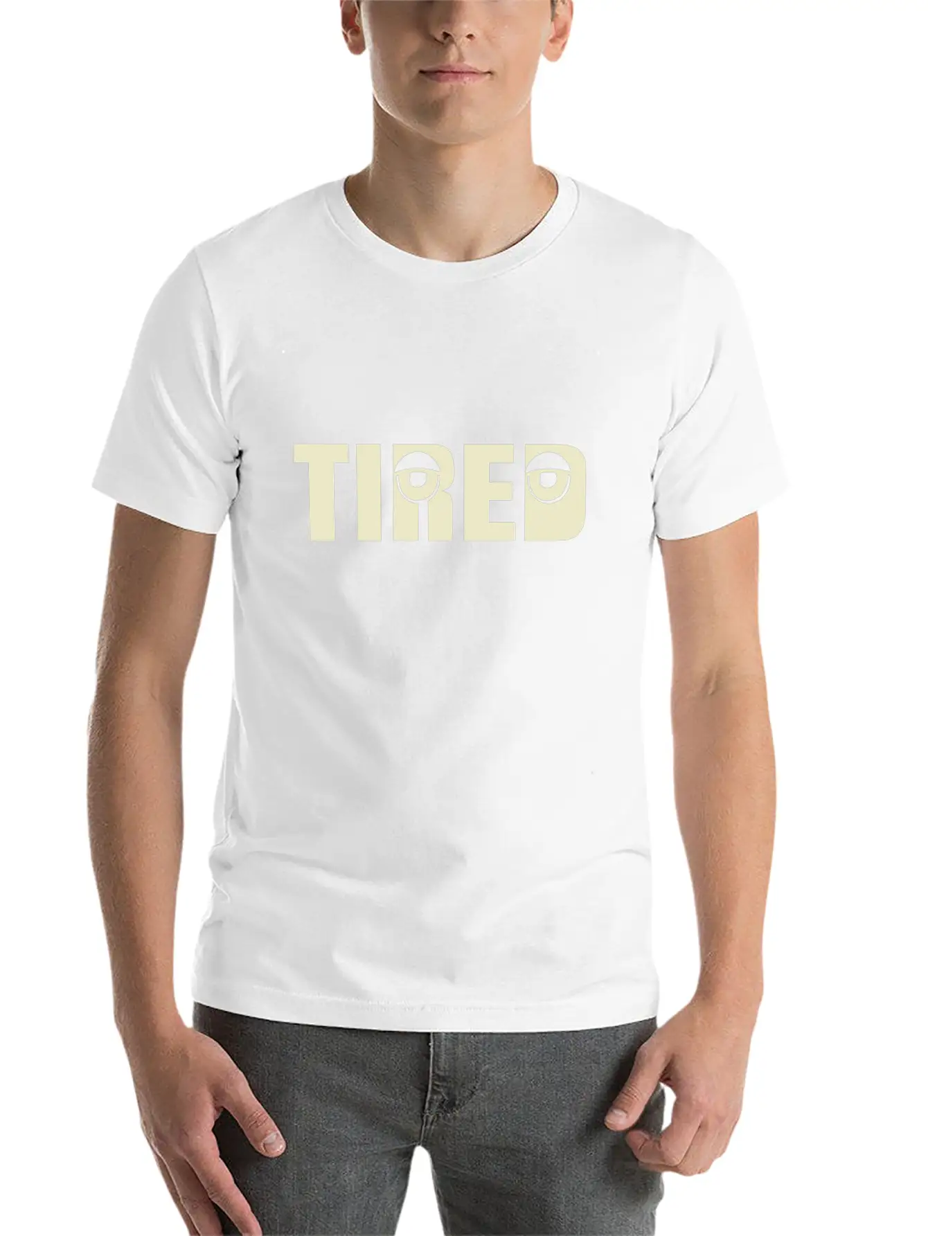 Tired Unisex Casual T-Shirt – Clean Design For Daily Comfort