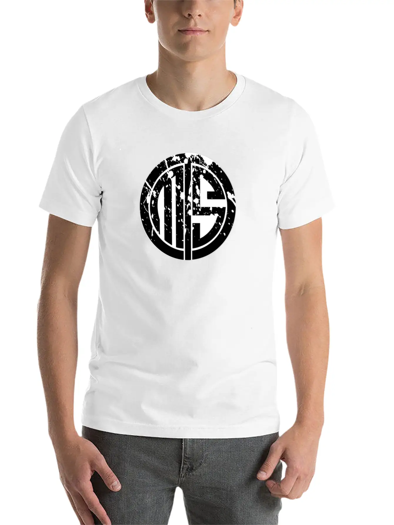 TMS Midnight Black LOGO Basic Graphic T-Shirt – Daily Comfort In Soft Cotton