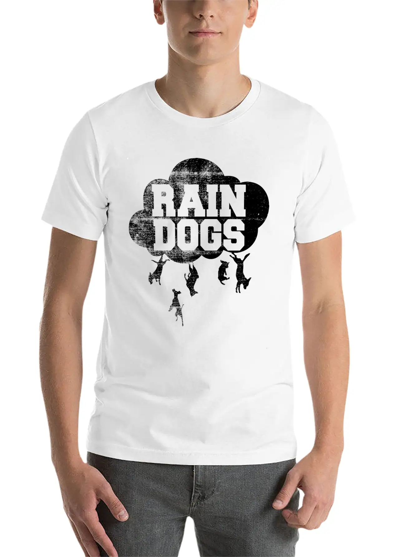 Tom Waits Rain Dogs Unisex Short Sleeve Soft Cotton T-Shirt – Casual Everyday Wear