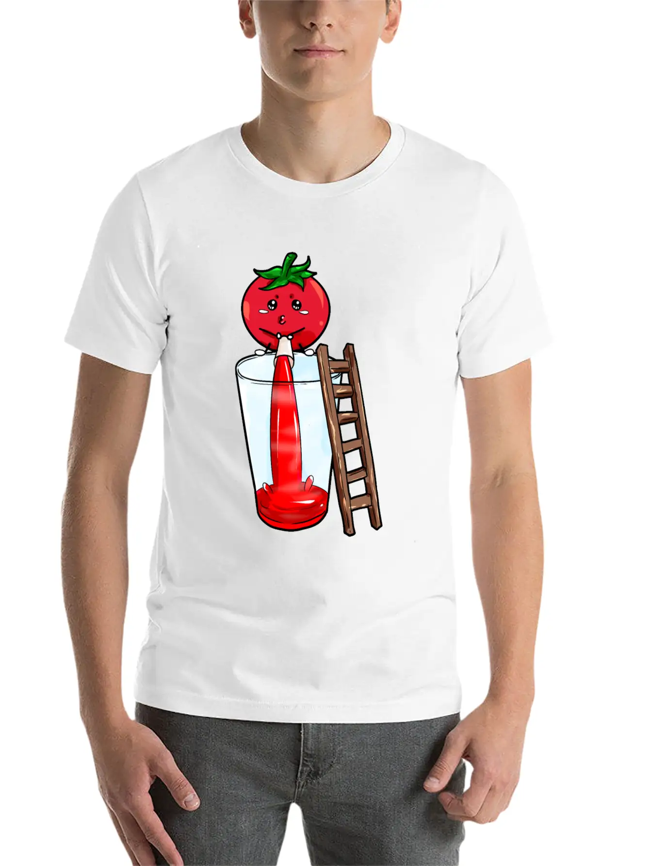 Tomato Pees Tomatojuice Essential Unisex Summer Tee – Soft Cotton Casual Fit