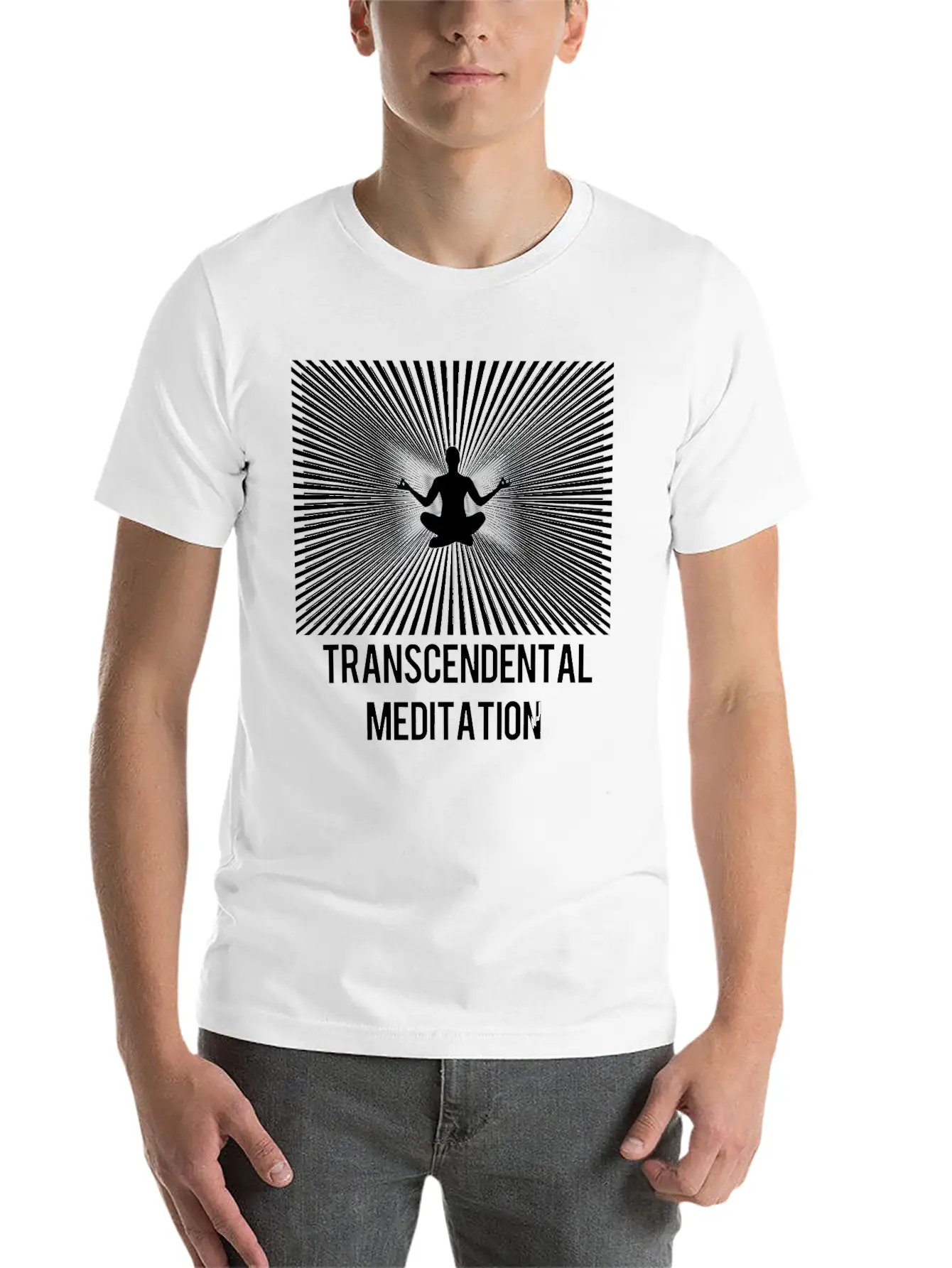 Transcendental Meditation TM Yoga Mantra Energy Unisex Short Sleeve Soft Cotton T-Shirt – Casual Everyday Wear