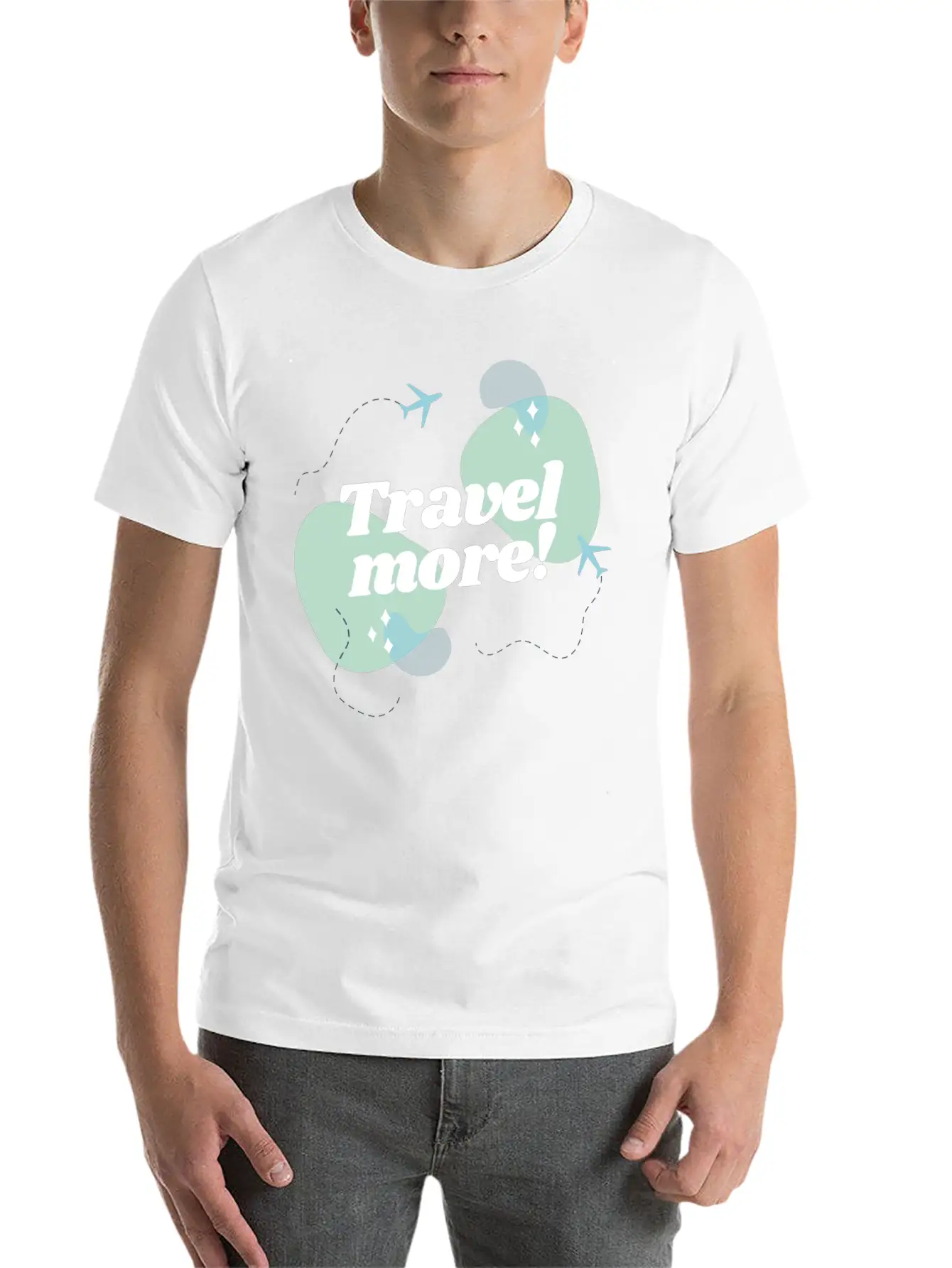 Travel Now Unisex Short Sleeve Soft Cotton T-Shirt – Casual Everyday Wear