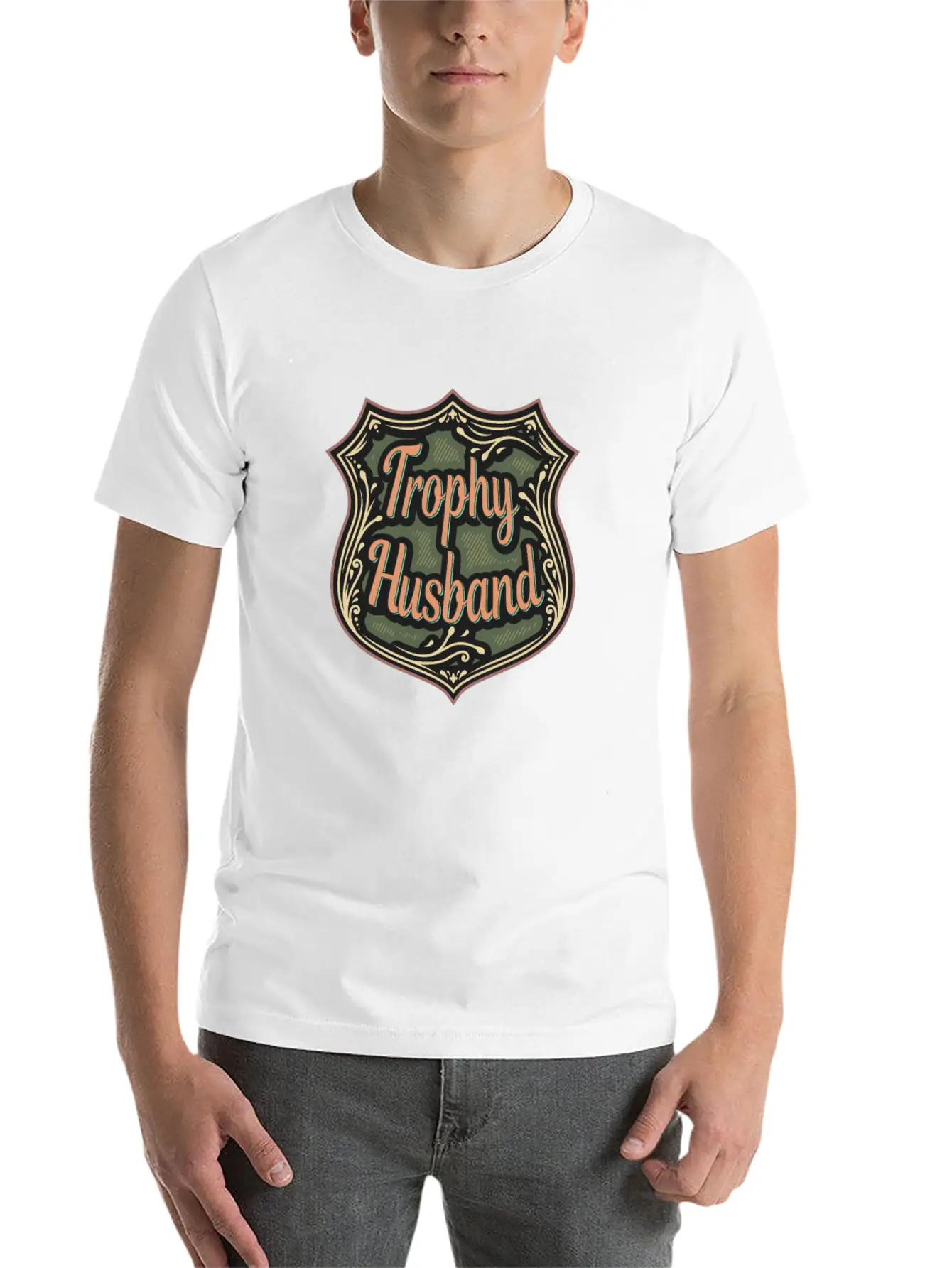 Trophy Husband Funny T-Shirt Comfortable Minimalist Graphic Tee – Summer Style Essential