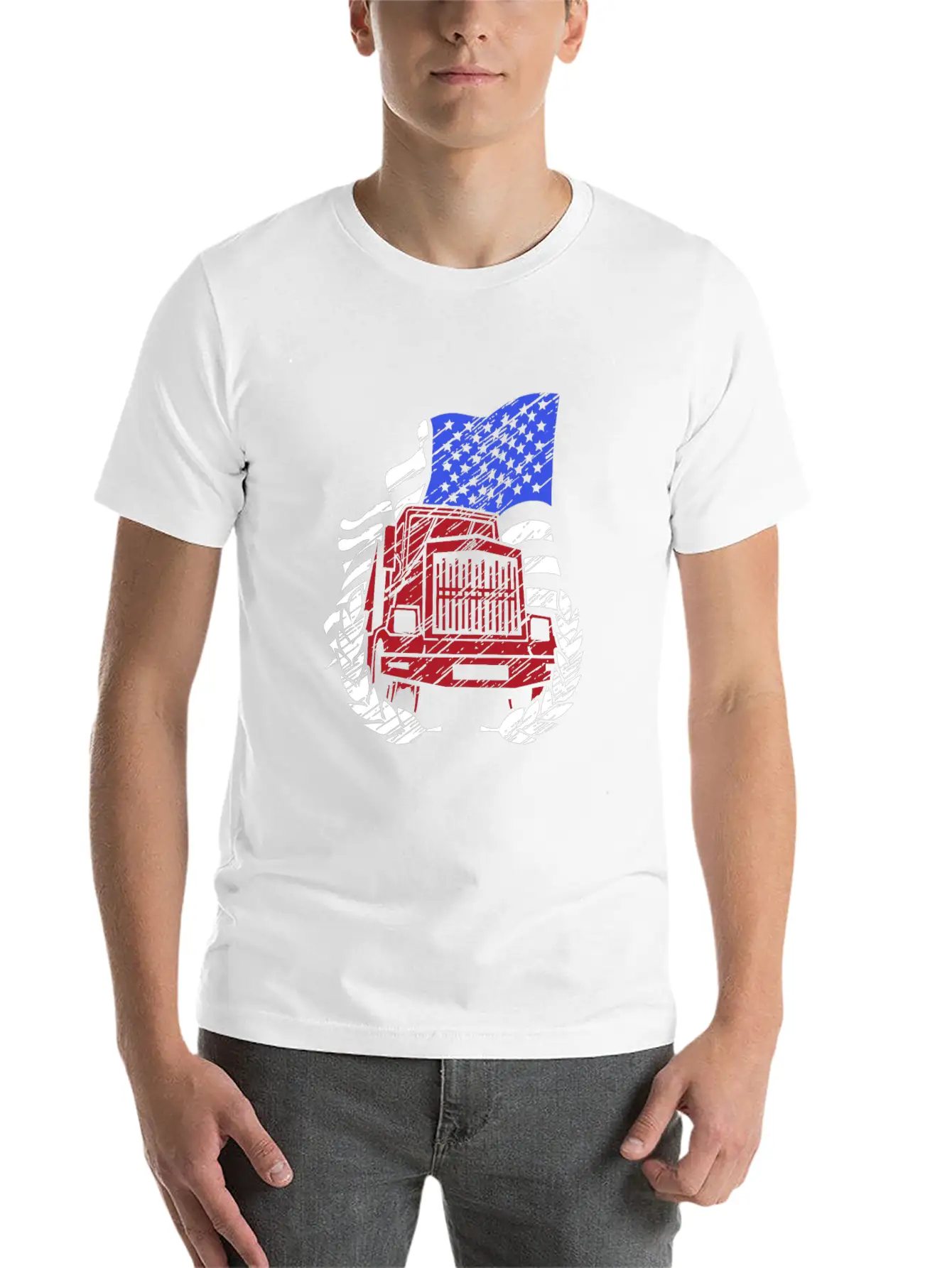Truck Driver T-shirt Unisex Short Sleeve Soft Cotton T-Shirt – Casual Everyday Wear