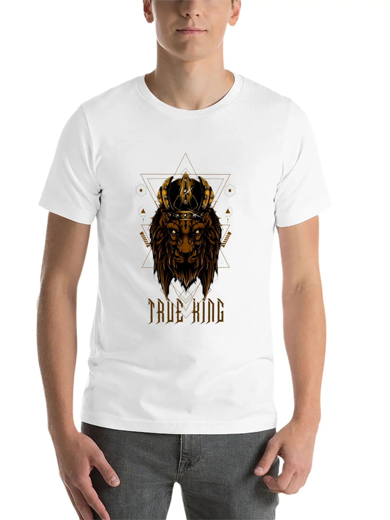 True King Unisex Short Sleeve Soft Cotton T-Shirt – Casual Everyday Wear