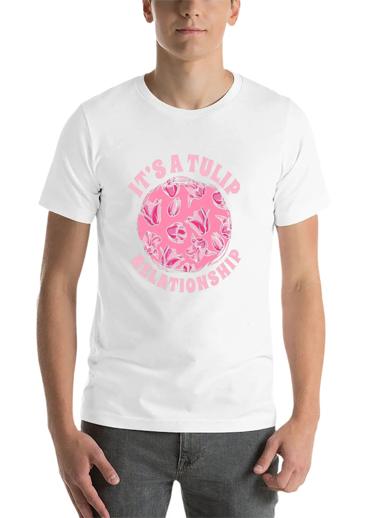 Tulip Gardening Funny Tulips Basic Graphic T-Shirt – Daily Comfort In Soft Cotton