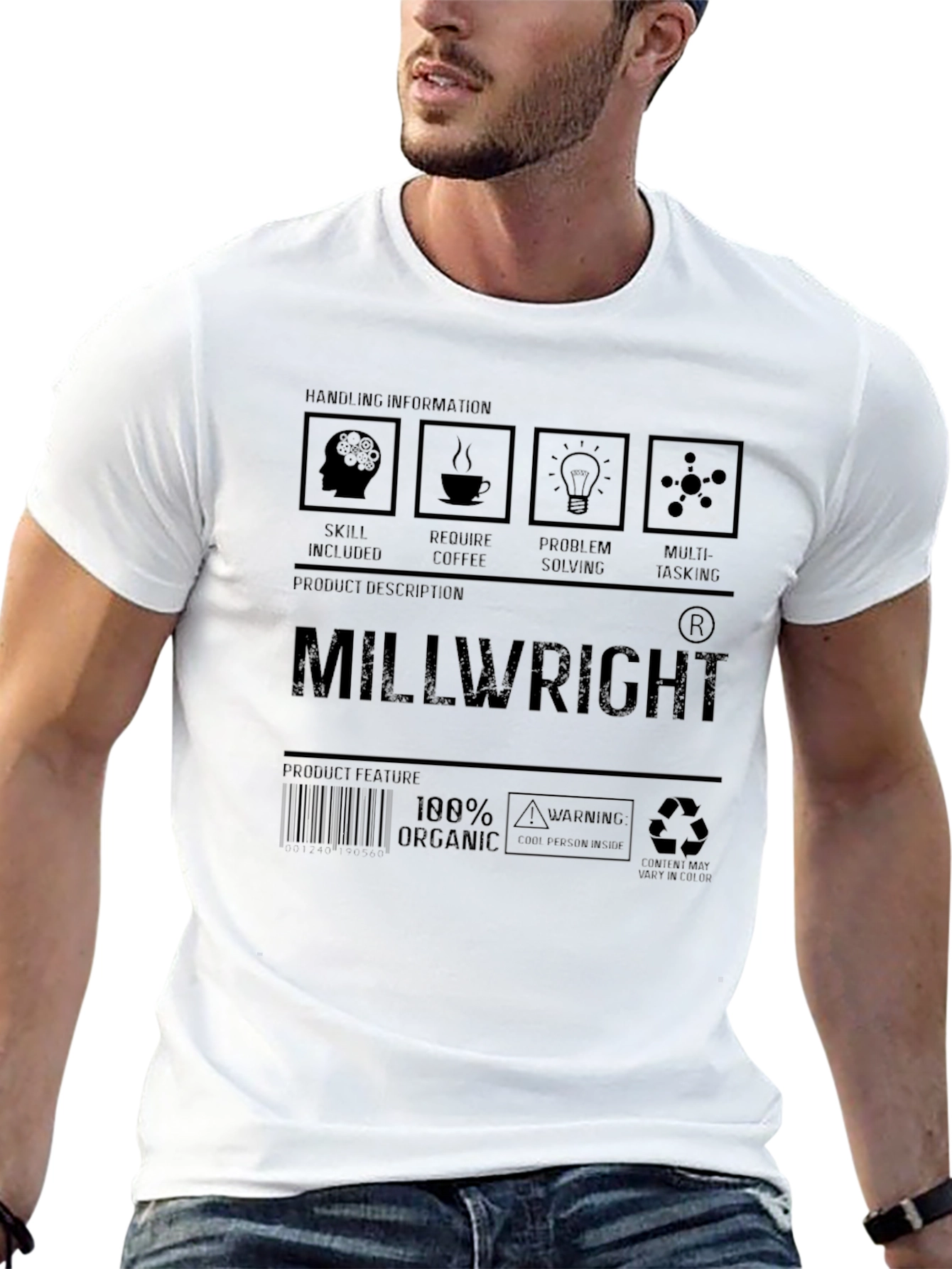 Millwright Skills T-Shirt - 100% Organic