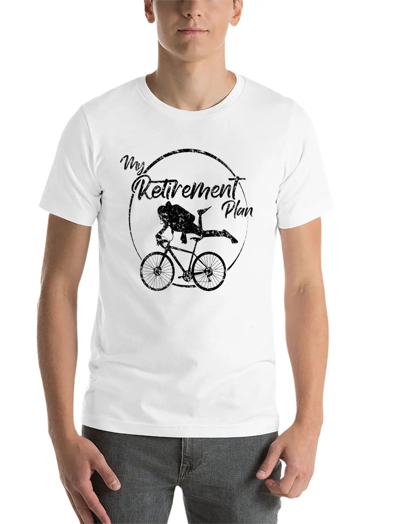Underwater Cycling Comfortable Minimalist Graphic Tee – Summer Style Essential