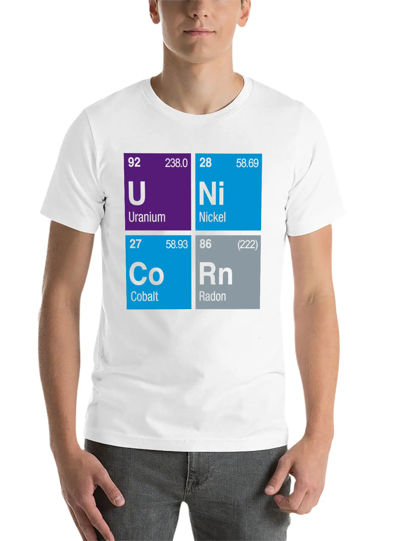 UNiCoRn Periodic Table Relaxed Everyday Tee – Lightweight And Durable Cotton