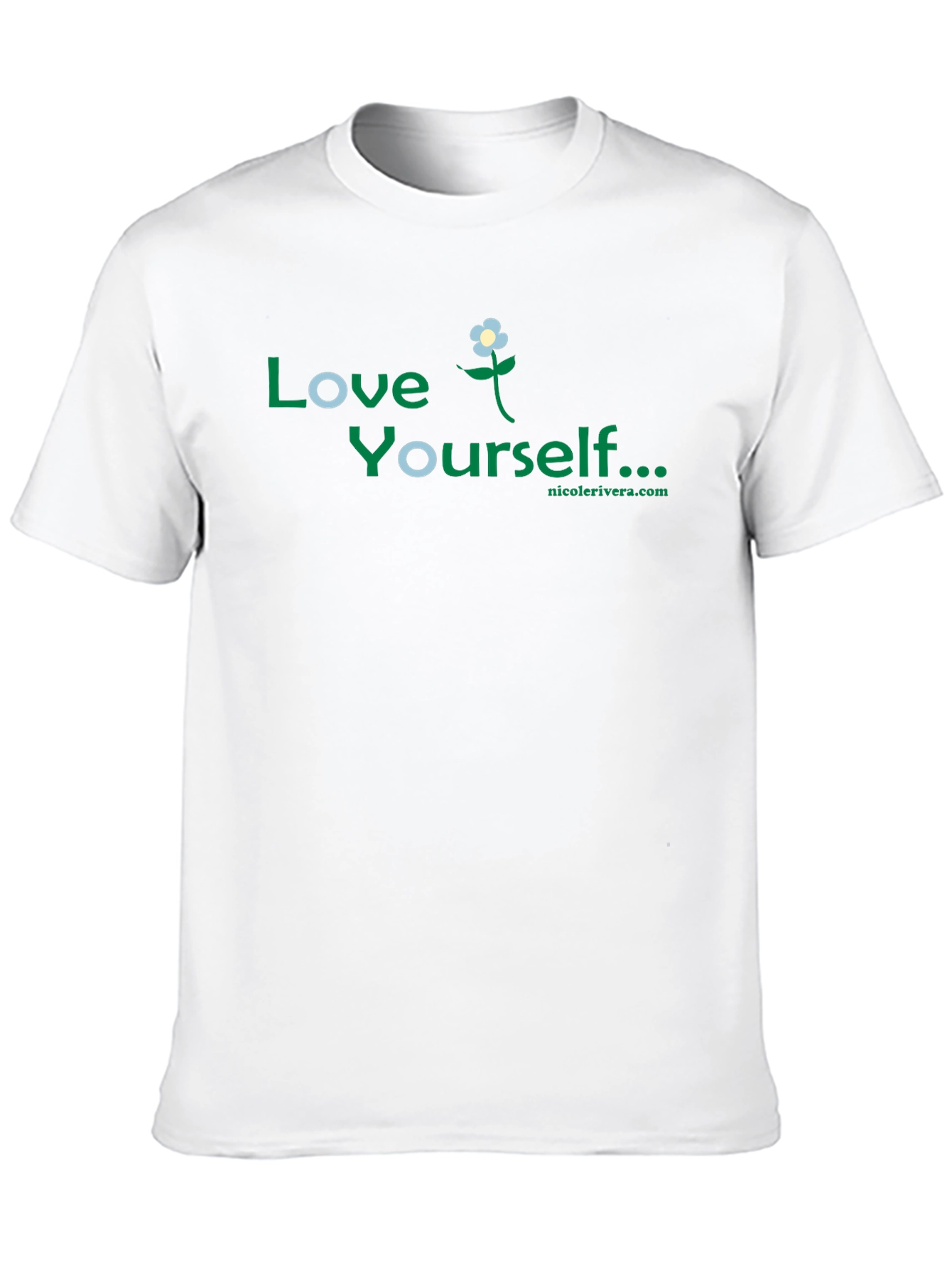Love Yourself Floral Black T-Shirt