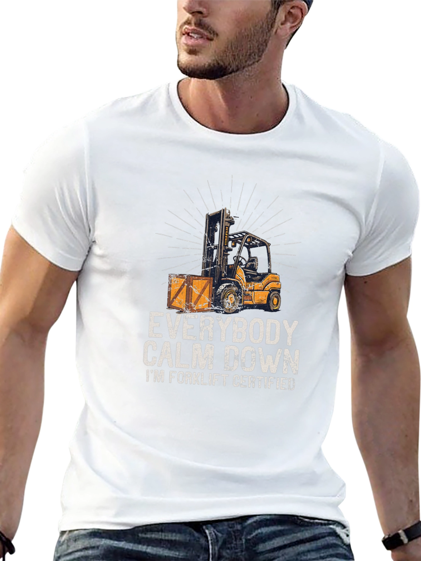 Funny Forklift Certified T-Shirt