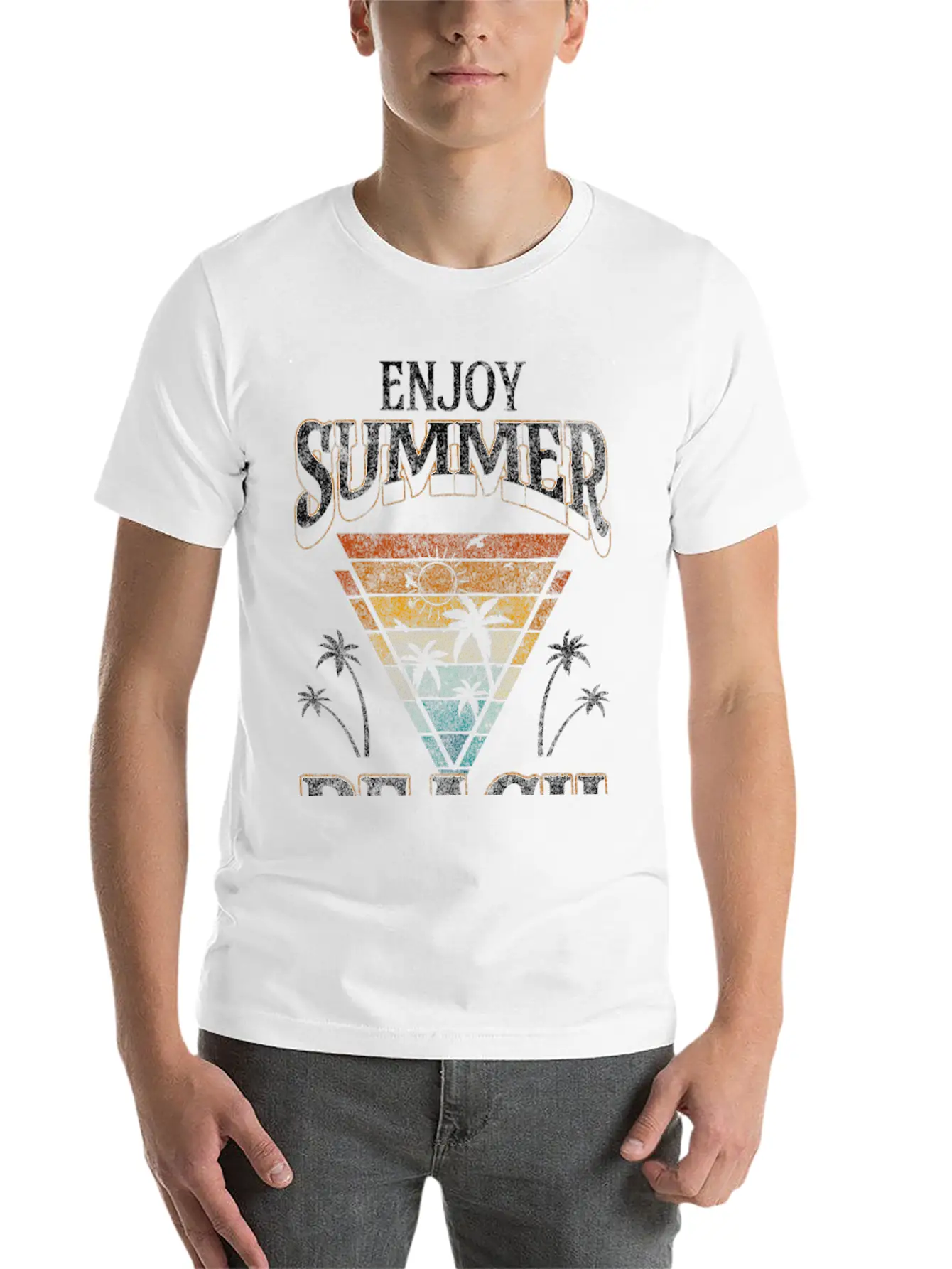 Vacation Traveling Unisex Casual T-Shirt – Clean Design For Daily Comfort