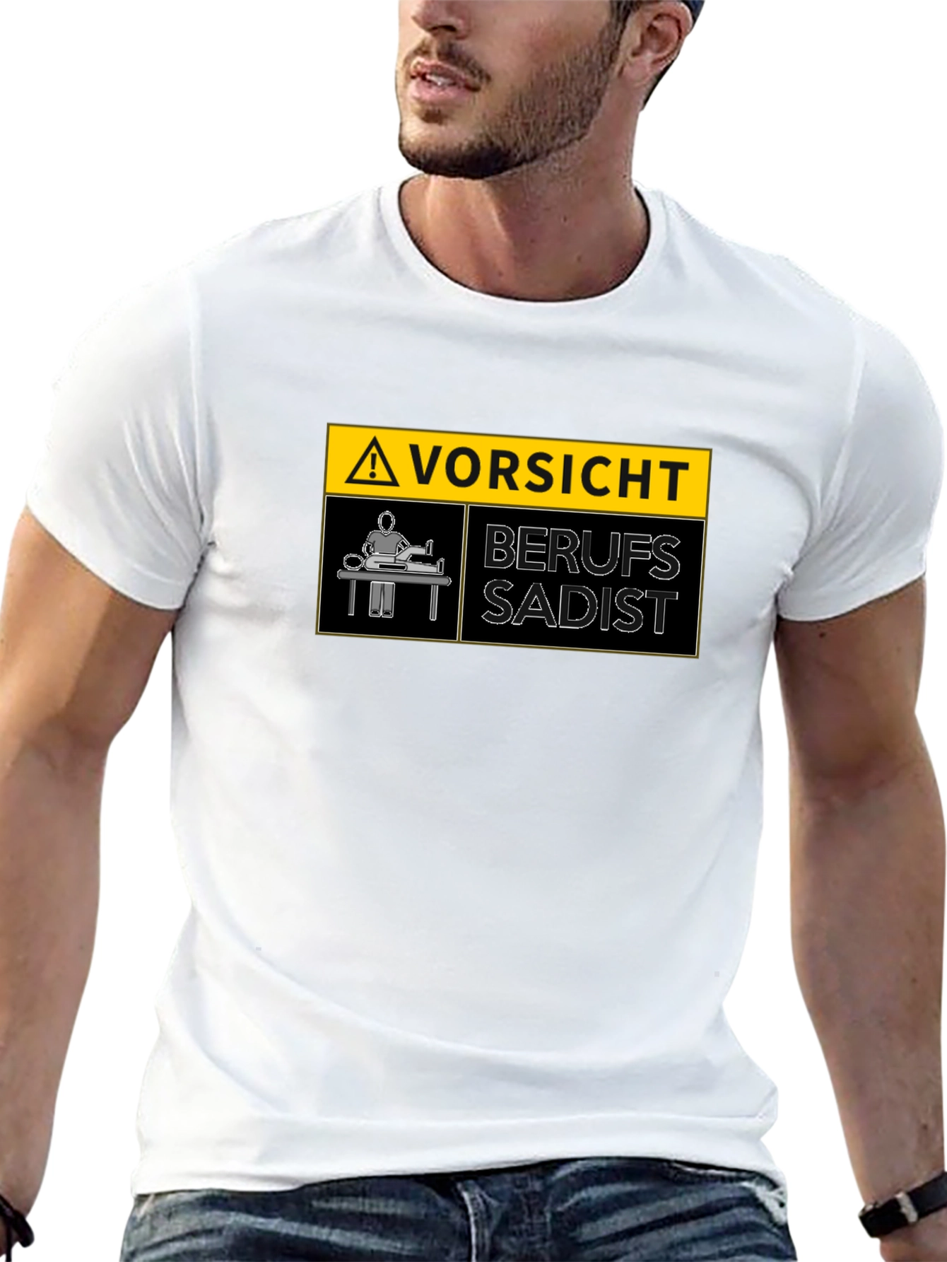 Vorsicht Berufs Sadist Warning T-Shirt