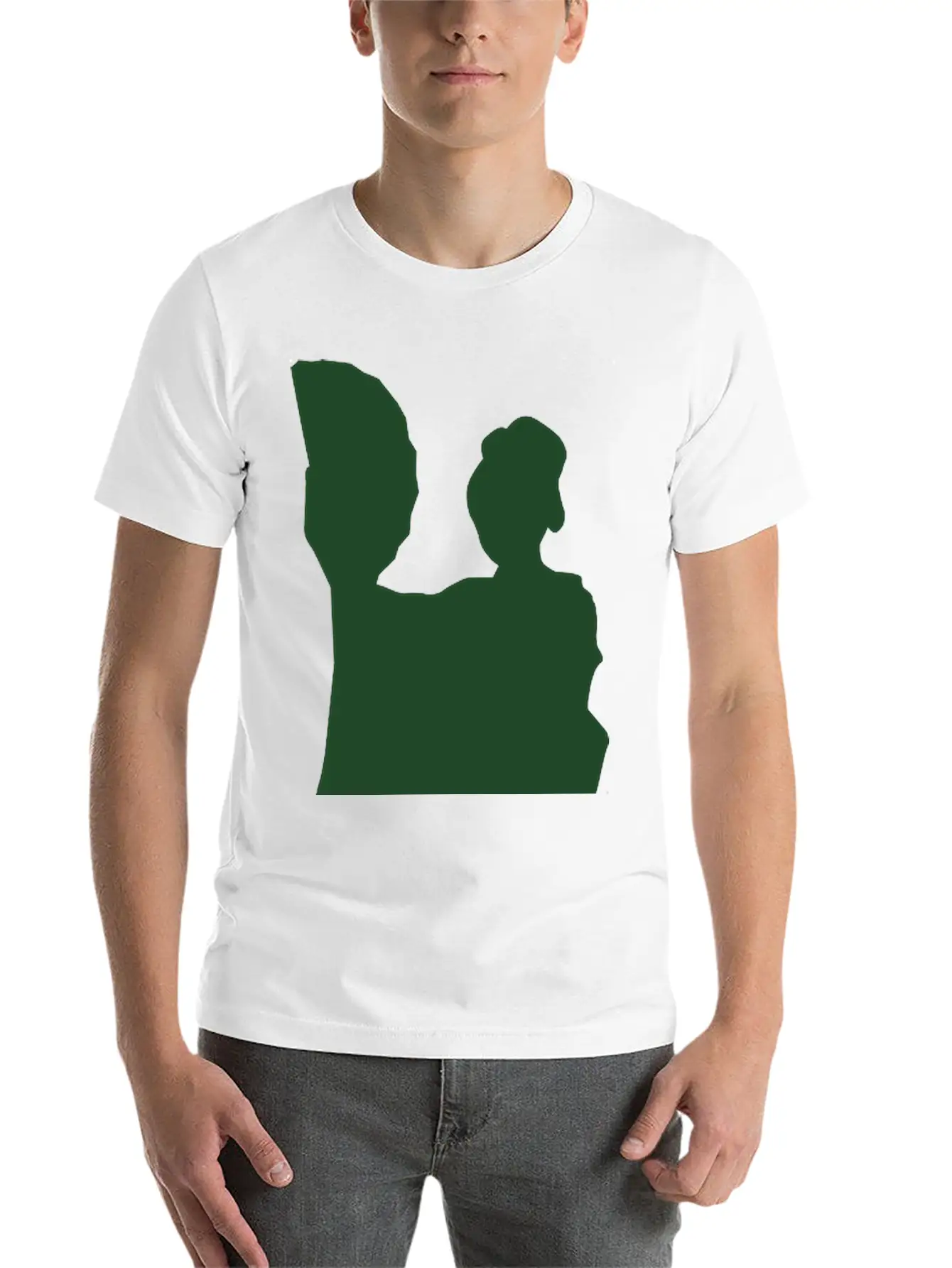 Vector Asian Silhouette Comfortable Minimalist Graphic Tee – Summer Style Essential