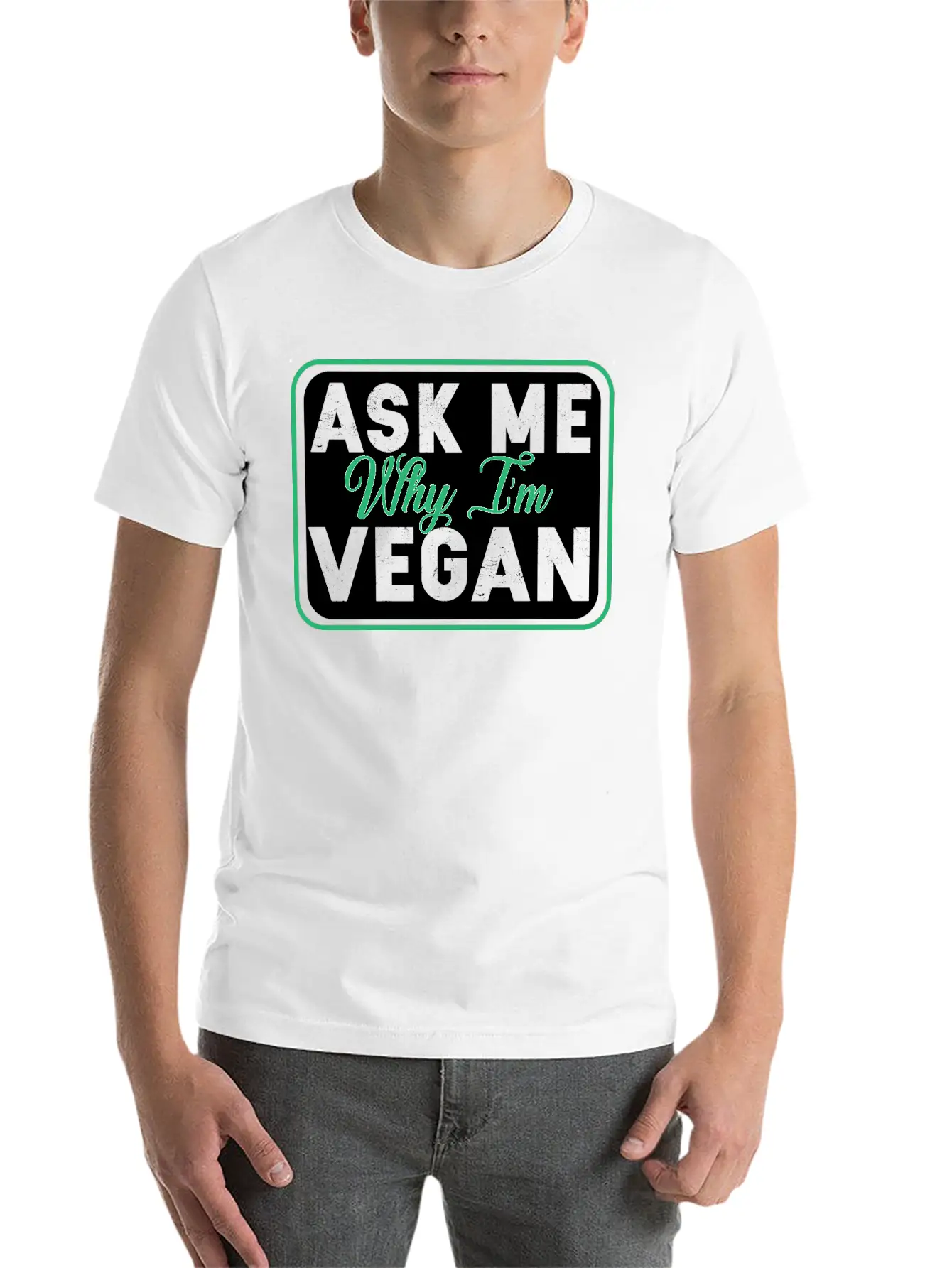 Vegan Vegetarian Animal Welfare Gift Idea Stylish Everyday T-Shirt – Unisex Basic Cotton Tee