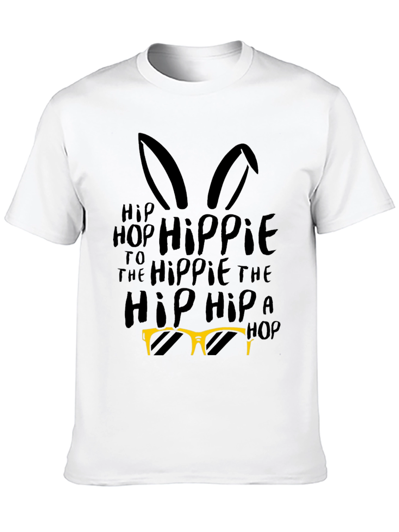Hip Hop Hippie Easter Bunny T-Shirt