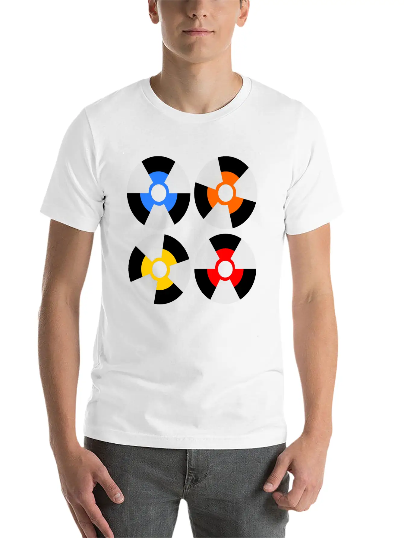 Vinyl Record Inspiration Unisex Short Sleeve Soft Cotton T-Shirt – Casual Everyday Wear