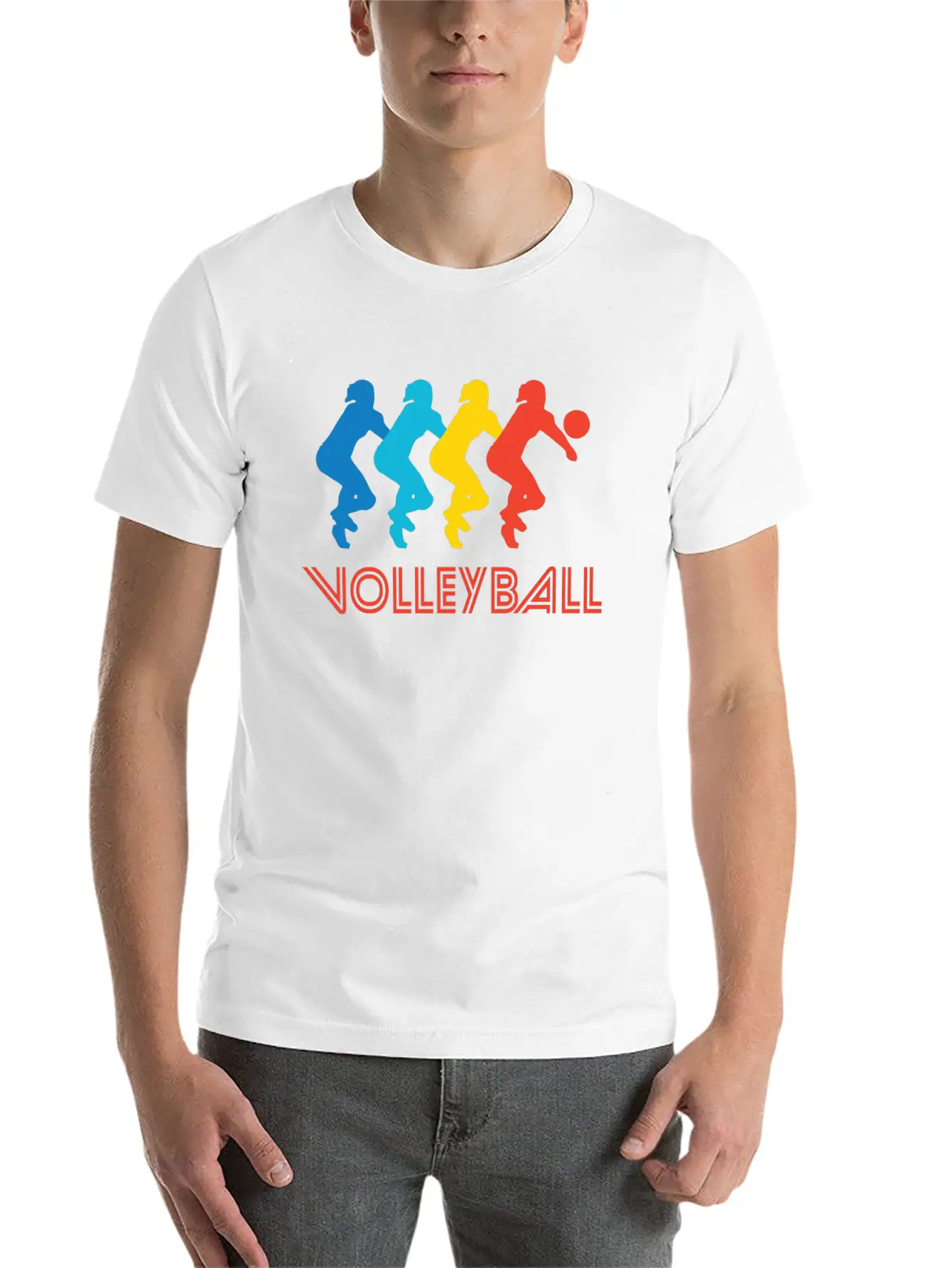 Volleyball Pop Art Stylish Everyday T-Shirt – Unisex Basic Cotton Tee