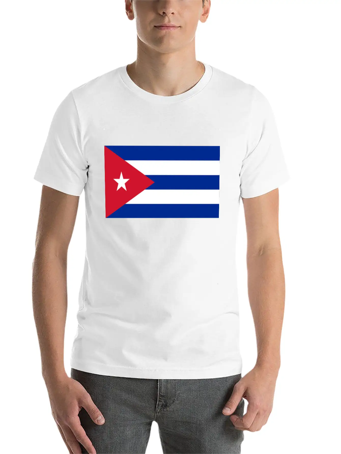 Vote Cuba Flag Unisex Short Sleeve Soft Cotton T-Shirt – Casual Everyday Wear