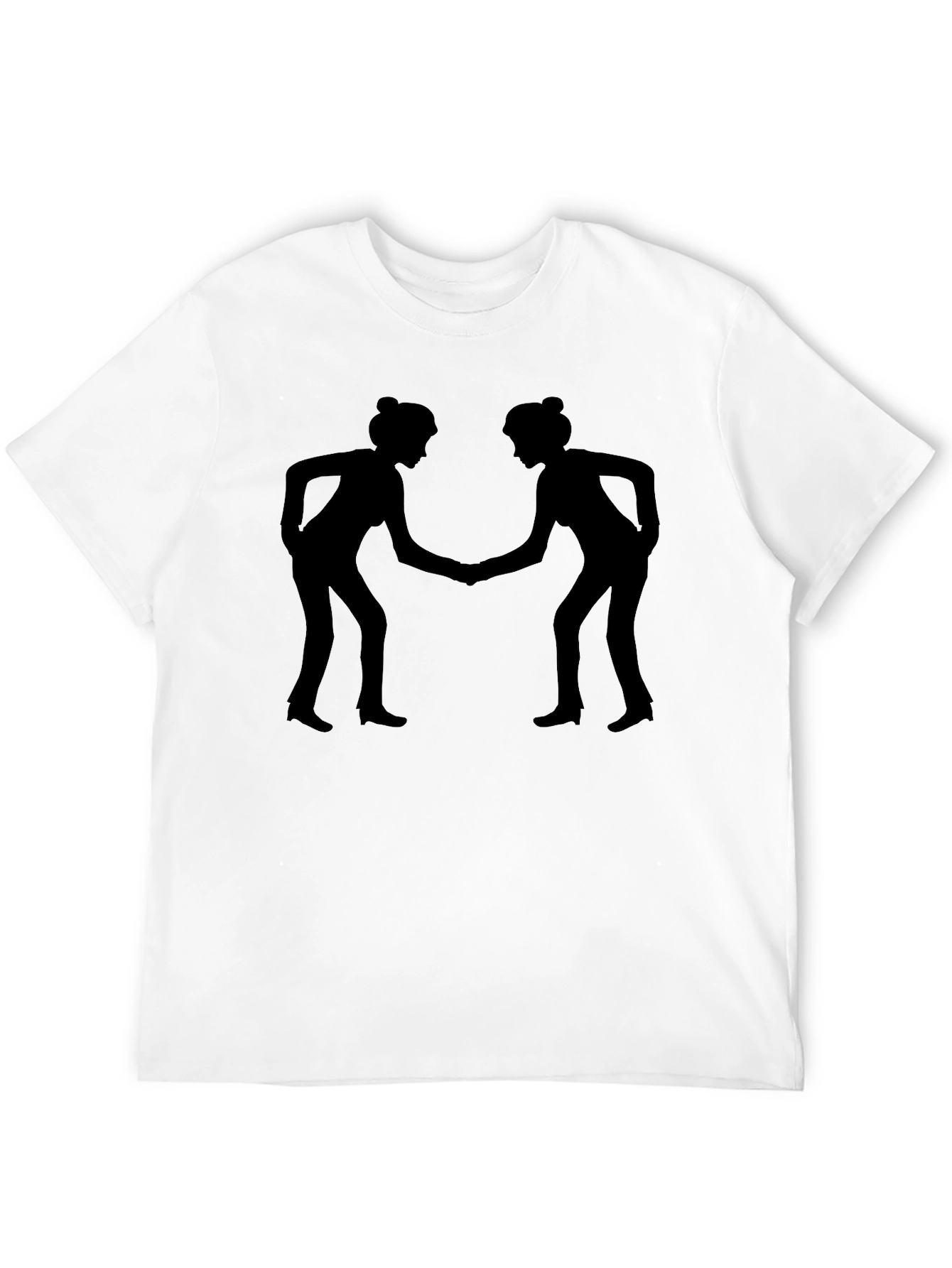 Silhouette Handshake Graphic Tee