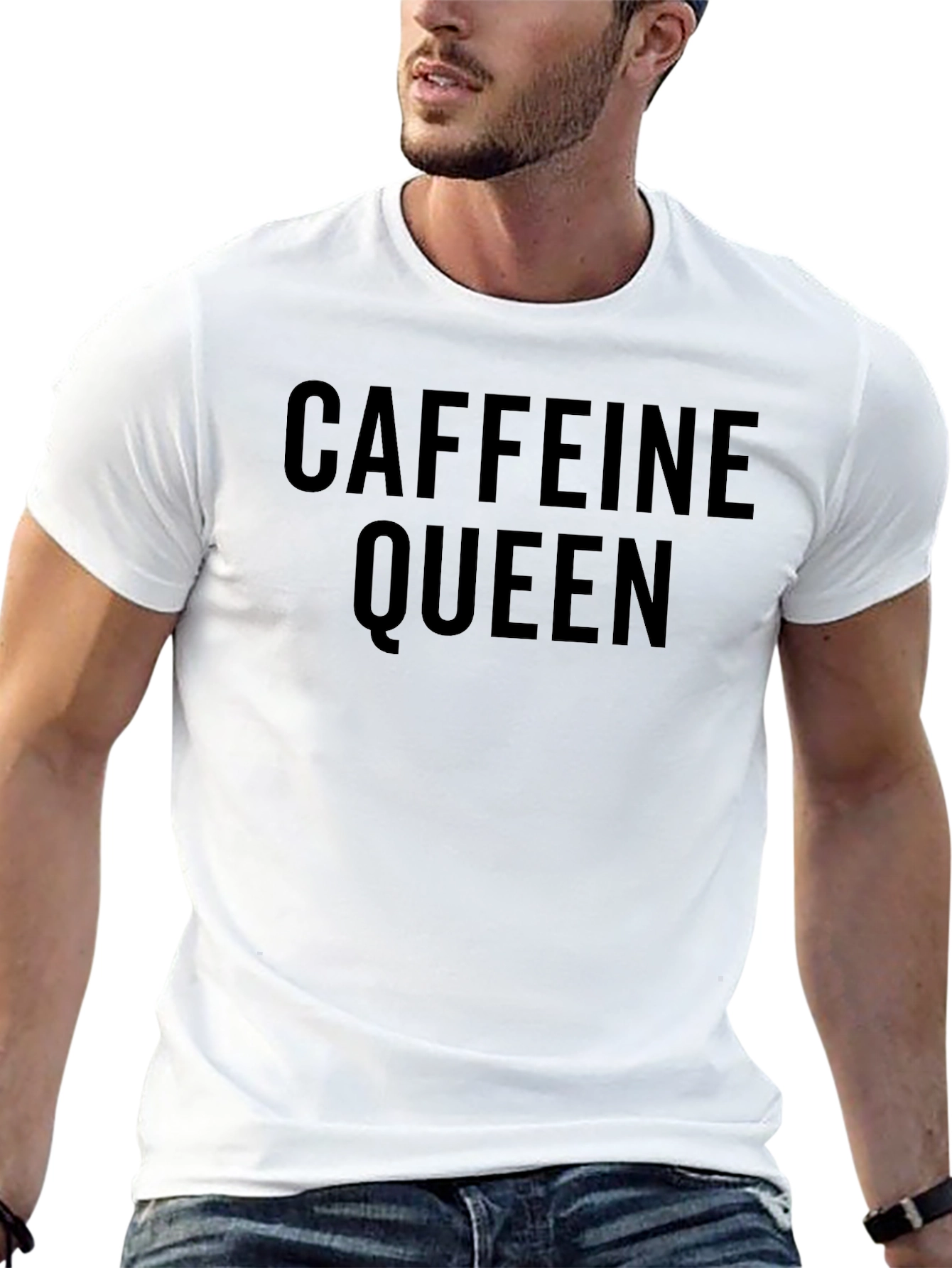 Caffeine Queen T-Shirt - Bold Statement Tee