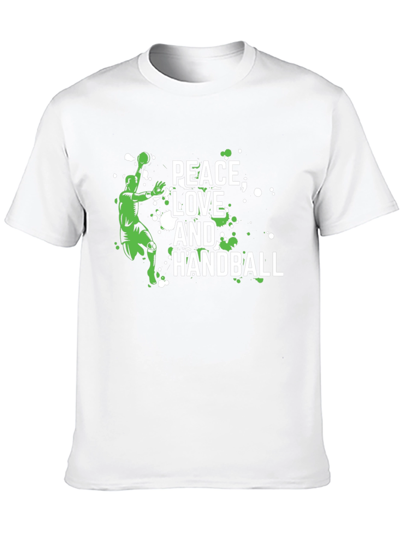 Peace Love and Handball Graphic T-Shirt