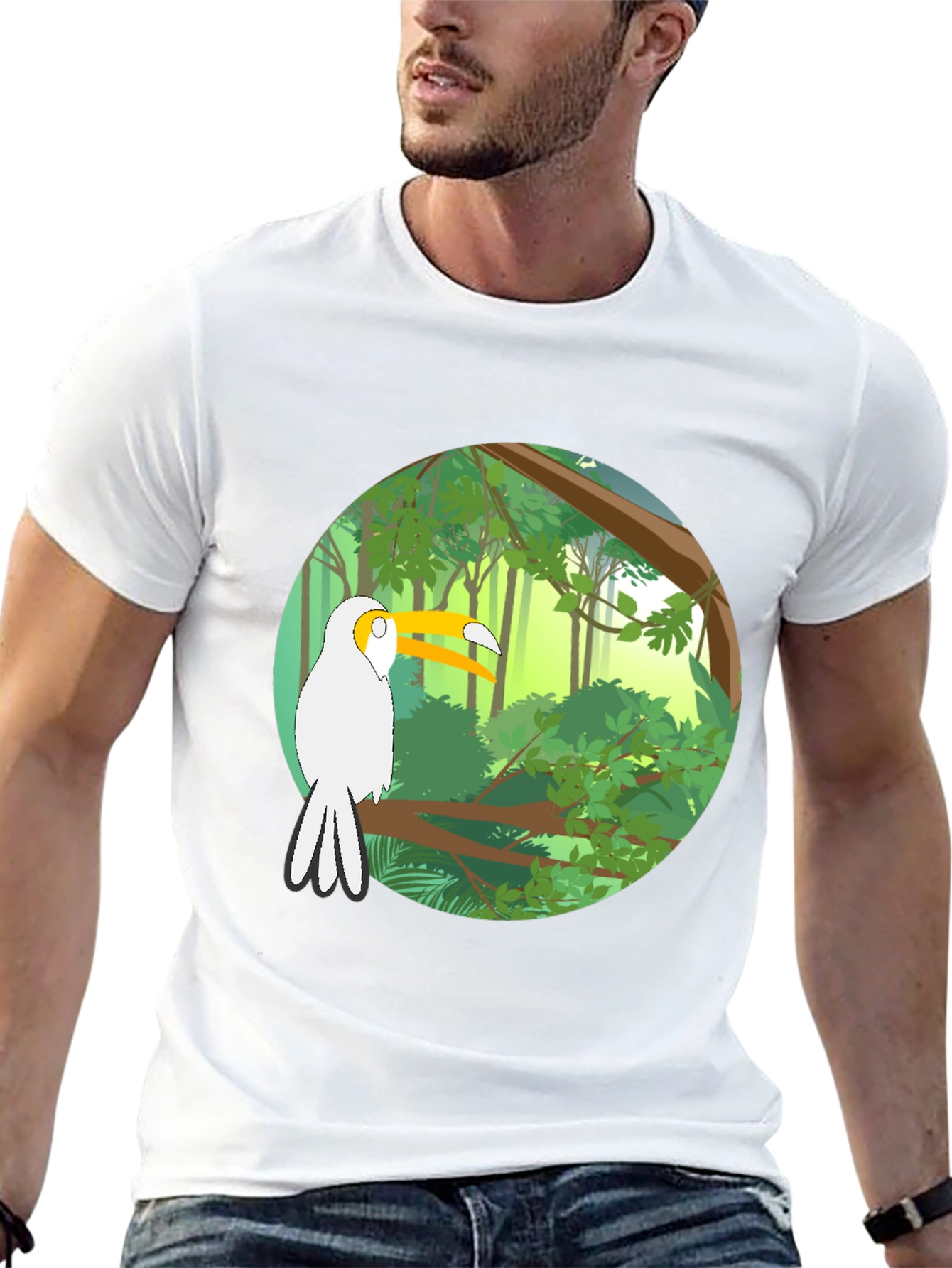 Jungle Toucan T-Shirt - Nature Inspired Tee