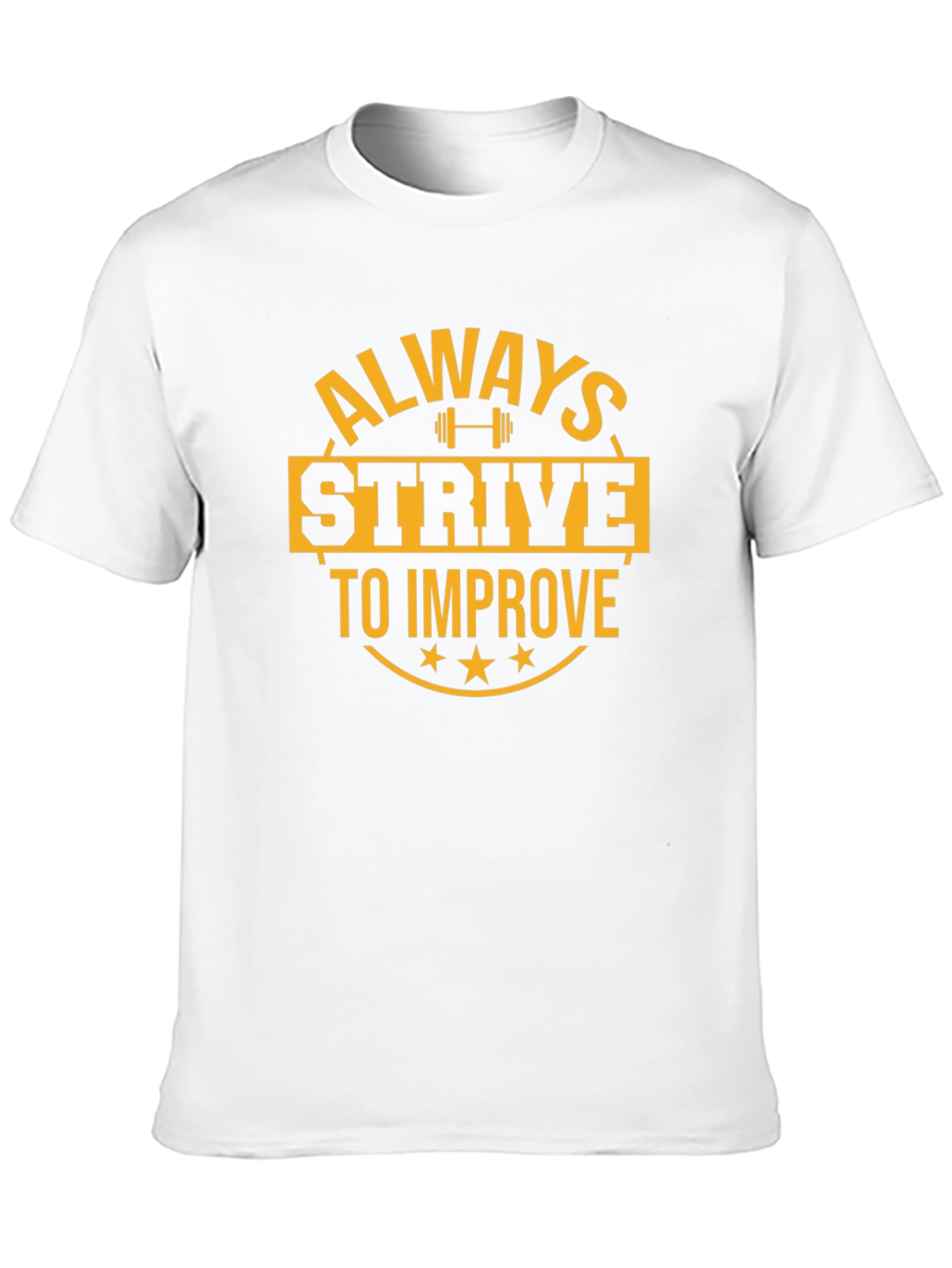 Always Strive to Improve Black Graphic Tee