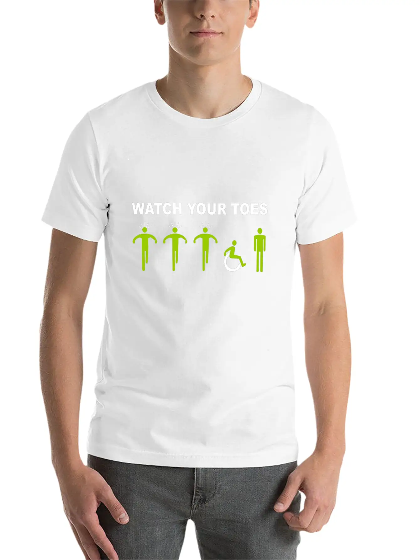 Watch Your Toes Comfortable Minimalist Graphic Tee – Summer Style Essential