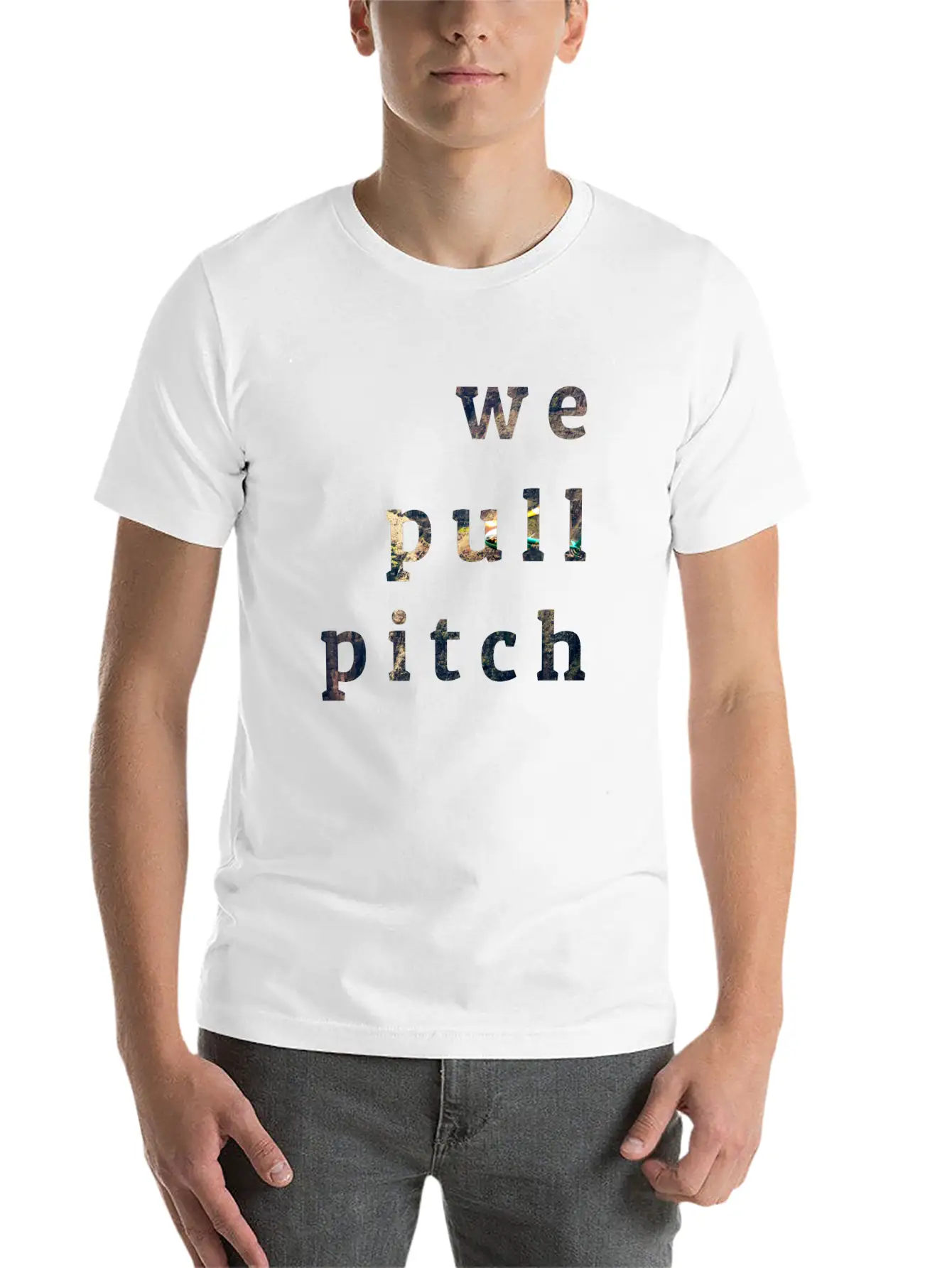 We Pull Pitch 1.0 Unisex Short Sleeve Soft Cotton T-Shirt – Casual Everyday Wear